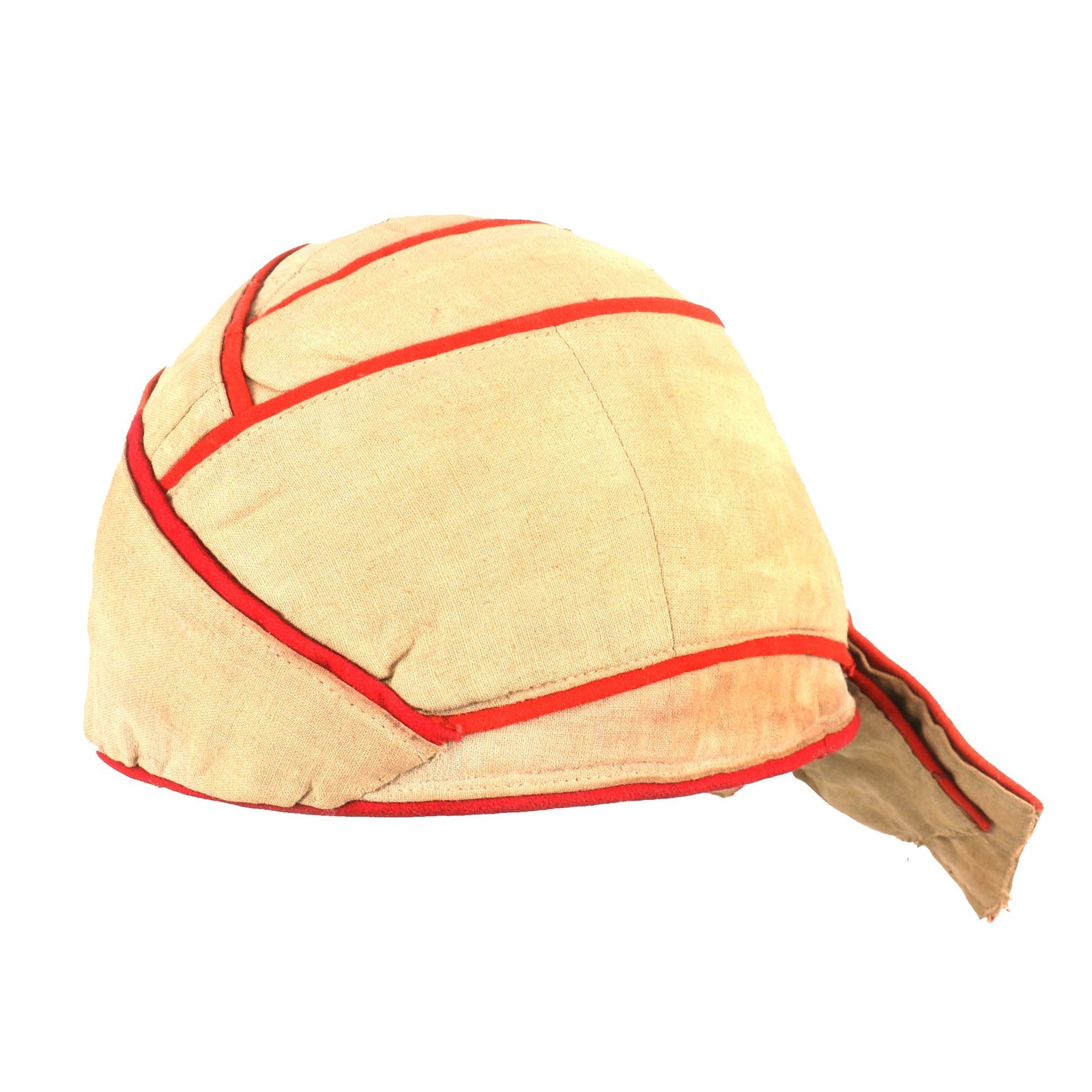 Buy Original Ottoman WWI Turkish Kabalak Hat with Red Piping & Leather Sweatband | Original Firearms Antique For Sale