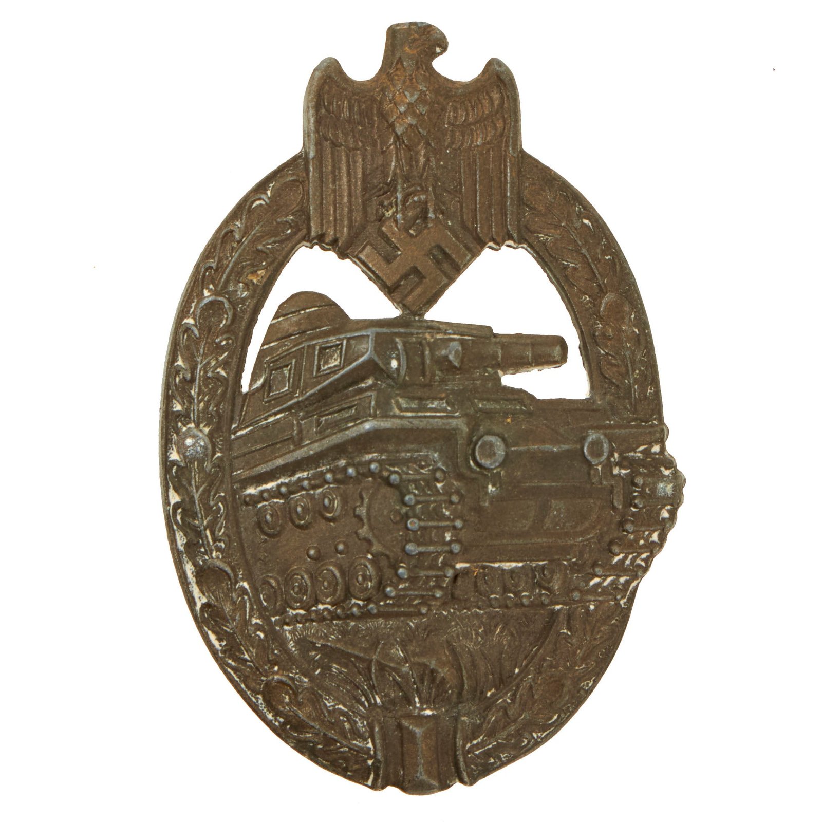 Buy Original German WWII Panzer Assault Tank Badge by A. D. Schwerdt of Stuttgart - Bronze Grade | Original Firearms Antique For Sale