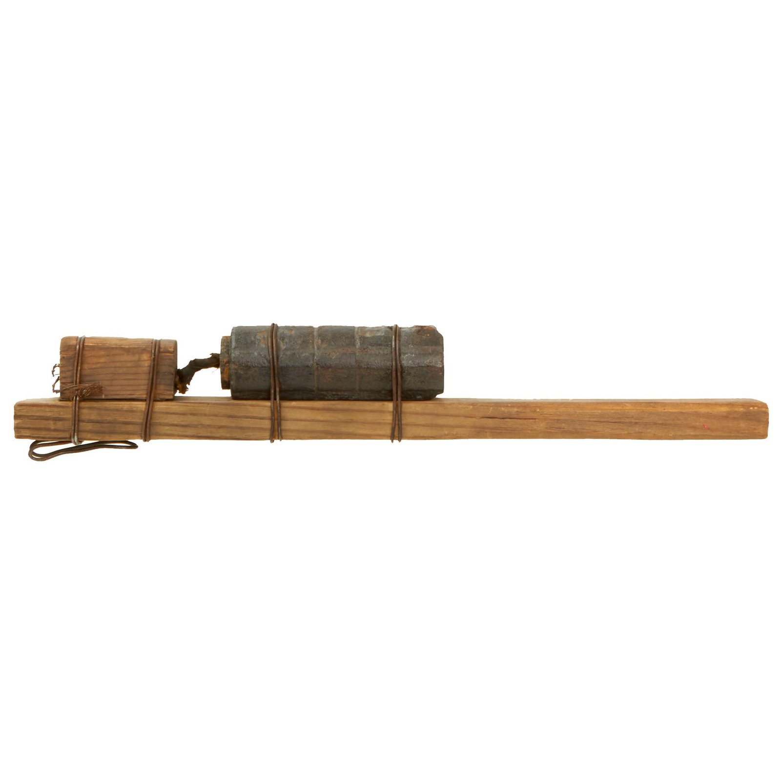 Buy Original French WWI Inert IIIrd Army Raquet Pétard “Hair Brush” Stick Fragmentation Grenade - Pétard de la IIIe Armée - Replaced Stick | Original Firearms Antique For Sale