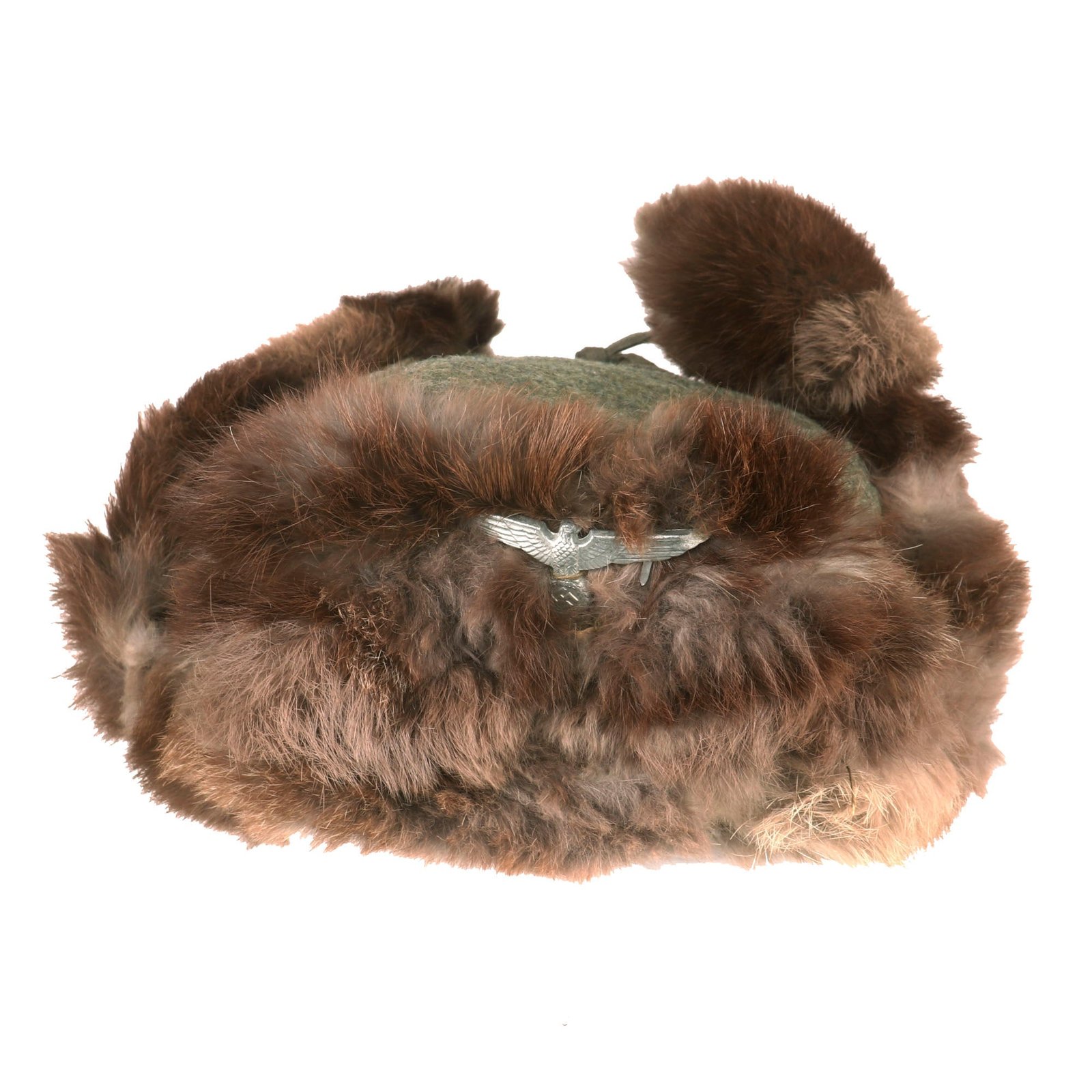 Buy Original German WWII 1943 Dated Eastern Front Army Heer Rabbit Fur Pelzmütze Winter Hat - Size 58 | Original Firearms Antique For Sale