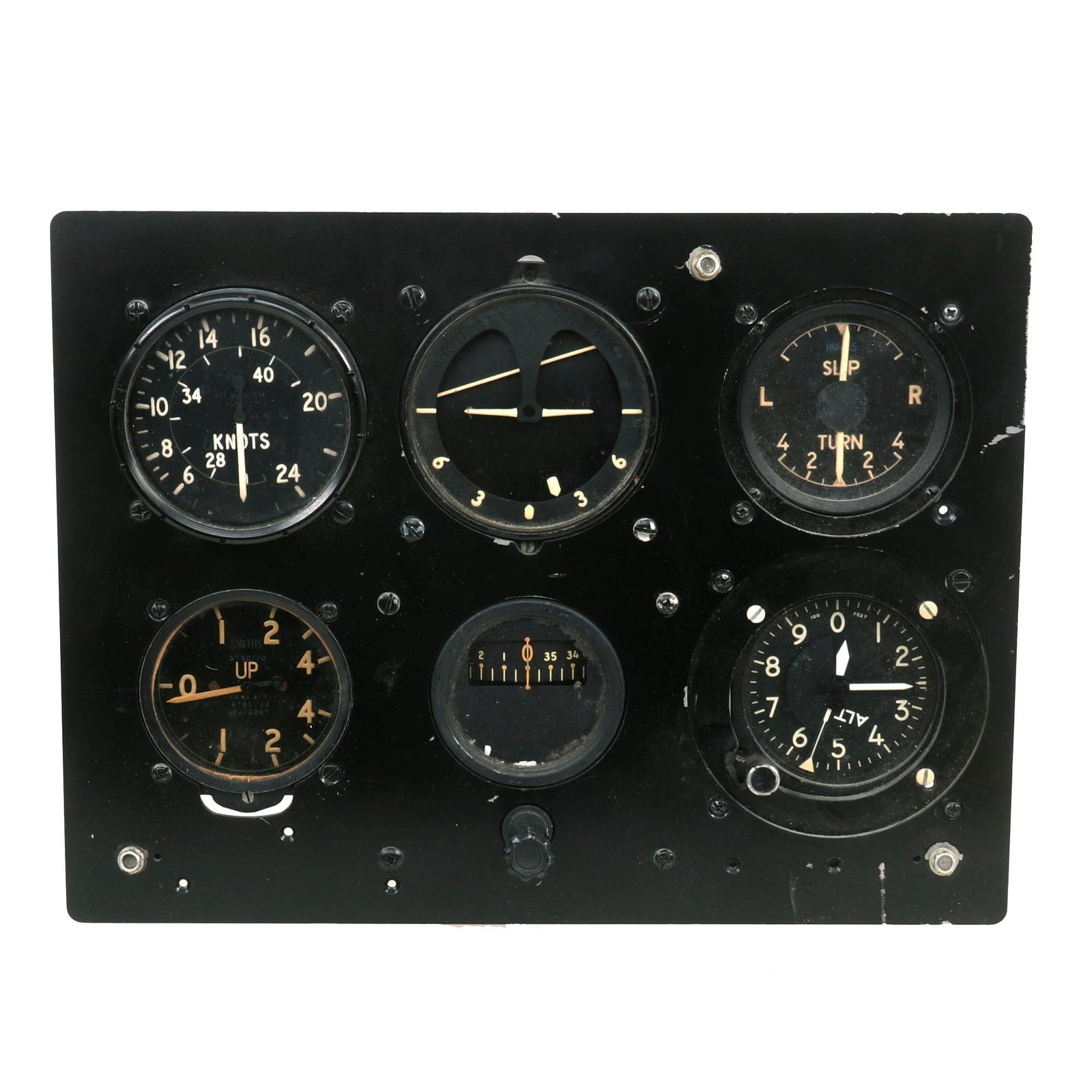 Buy Original Post-WWII Army Air Corps Aircraft Gauges Training Aid Panel - 6 Gauges | Original Firearms Antique For Sale