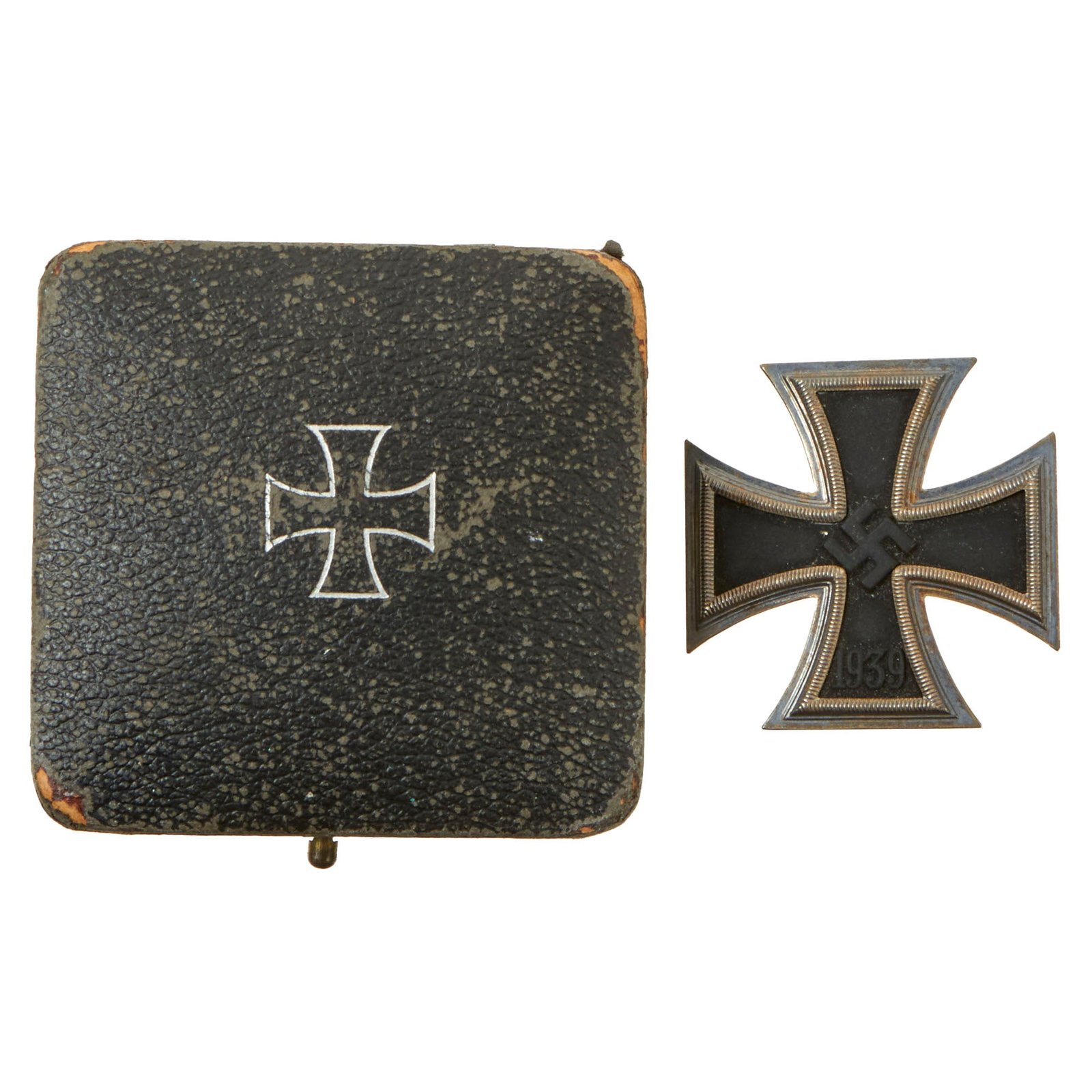 Buy Original Excellent German WWII Cased Iron Cross First Class 1939 by Klein & Quenzer A.G - EKI | Original Firearms Antique For Sale