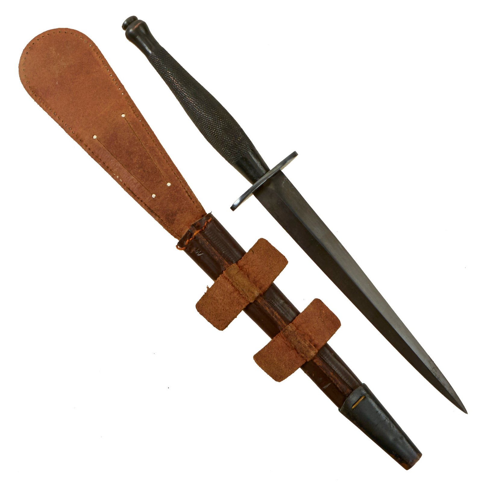 Buy Original British WWII Second Pattern B2 Marked Fairbairn-Sykes Fighting Knife with Authentic Scabbard | Original Firearms Antique For Sale