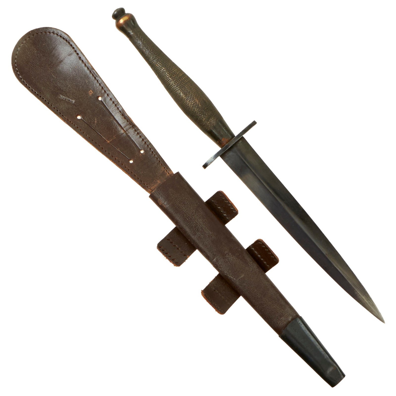 Buy Original British WWII Second Pattern B2 Marked Fairbairn-Sykes Fighting Knife with Original Scabbard | Original Firearms Antique For Sale