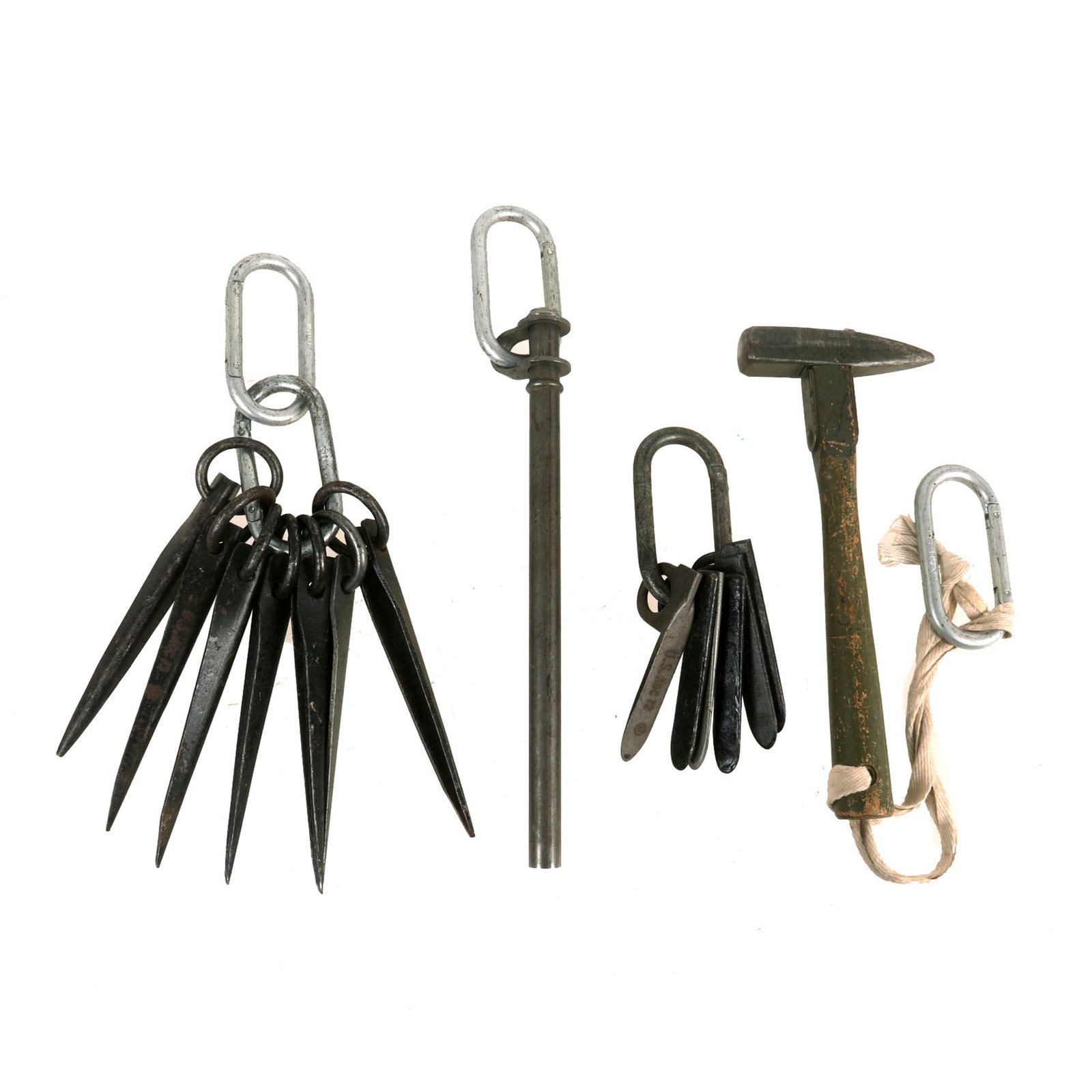 Buy Original U.S. Vietnam War Era Mountaineering Equipment Lot - Pitons & Clips | Original Firearms Antique For Sale