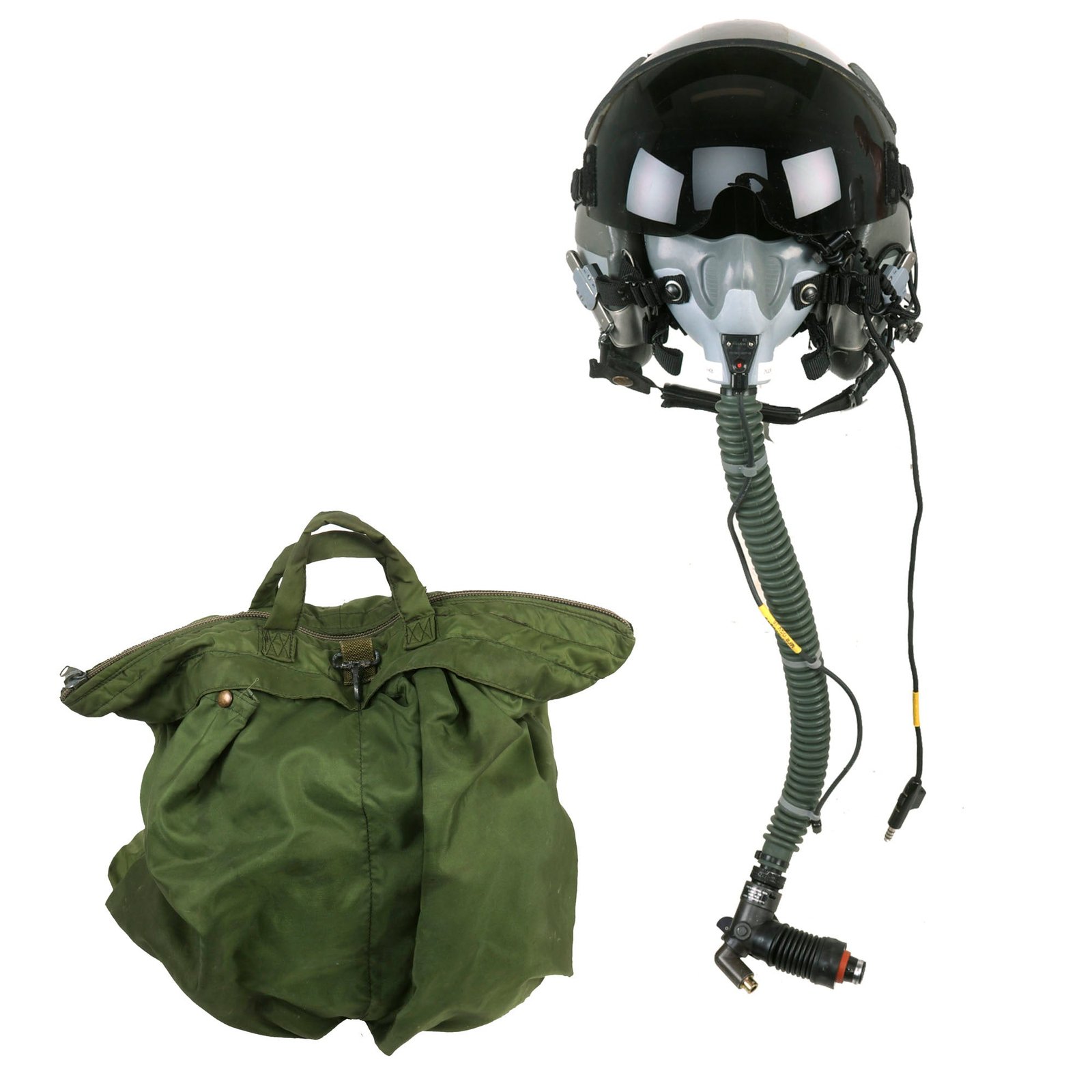 Buy Original U.S. Modern F-16 Fighting Falcon Pilot Helmet HGU-48/P by Gentex In Carrying Case | Original Firearms Antique For Sale