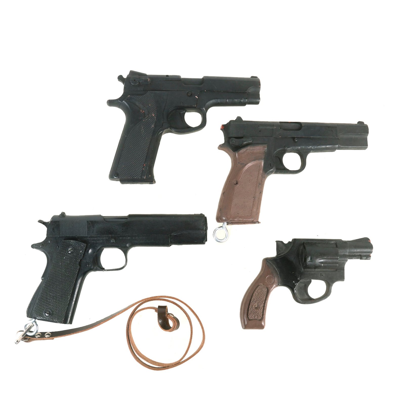 Buy Original U.S. Police Rubber Dummy Trainer Pistols - Lot of 4 | Original Firearms Antique For Sale