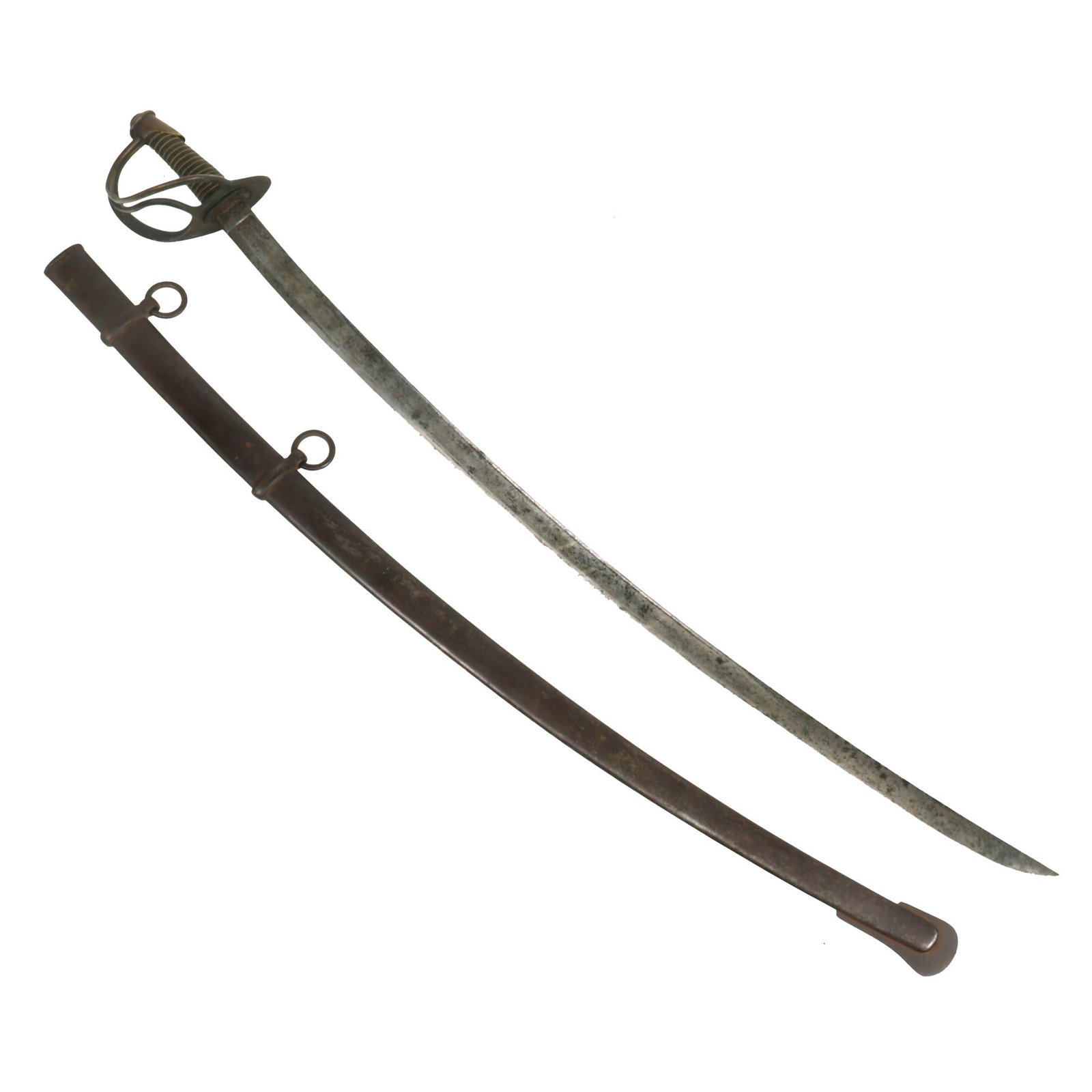 Buy Original U.S. Civil War Model 1860 Light Cavalry Saber with Scabbard by The Horstmann Company of Philadelphia | Original Firearms Antique For Sale
