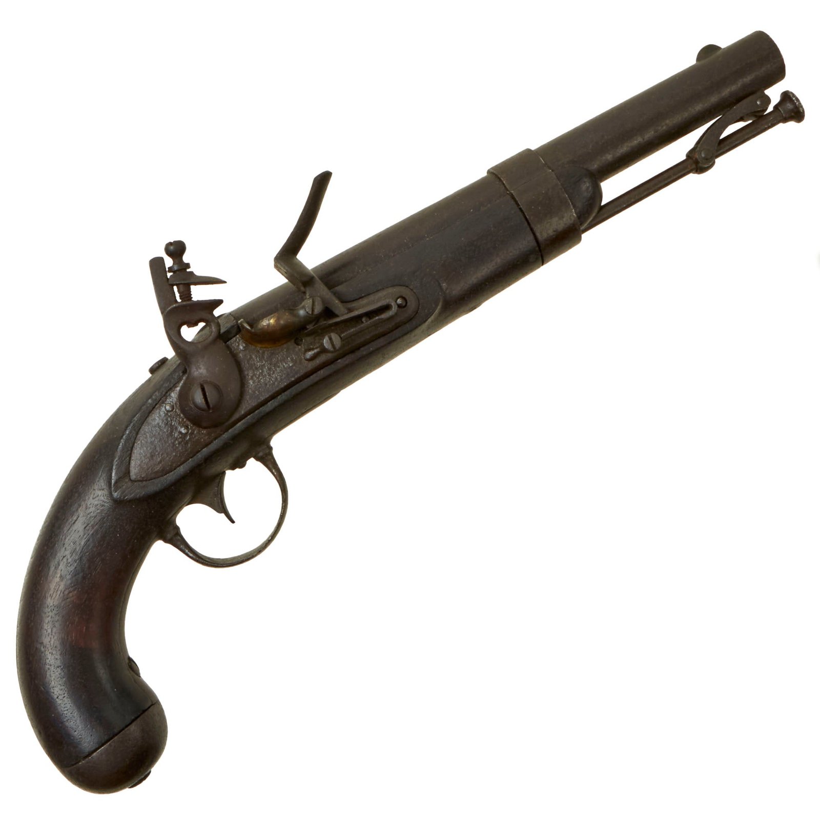 Buy Original U.S. Model 1836 Flintlock Cavalry Pistol by Asa Waters of Milbury Massachusetts - Dated 1840 | Original Firearms Antique For Sale