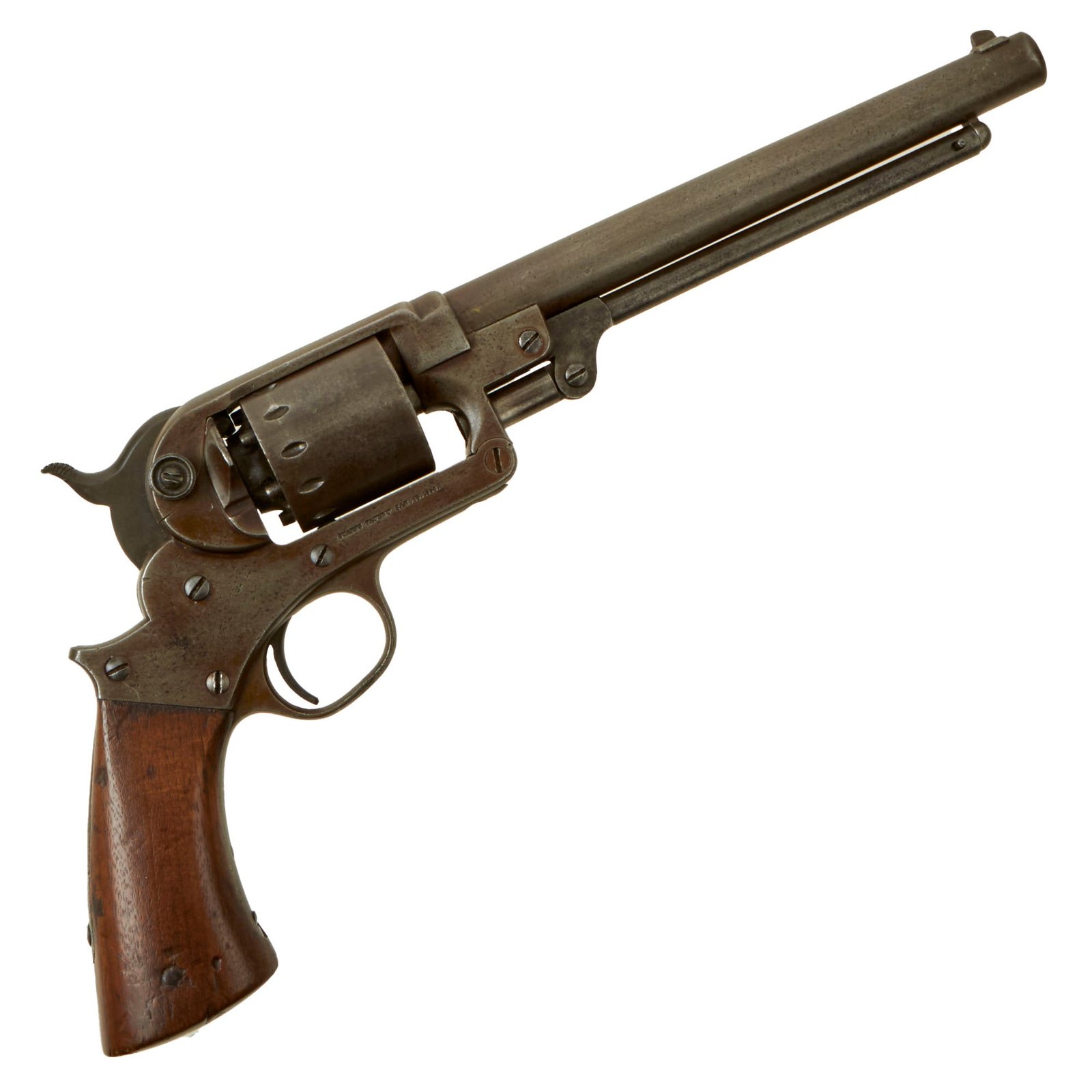 Buy Original U.S. Civil War Starr Arms M1863 .44cal Single Action Army Percussion Revolver - Matching Serial 27762 - Cartouches on Grip | Original Firearms Antique For Sale