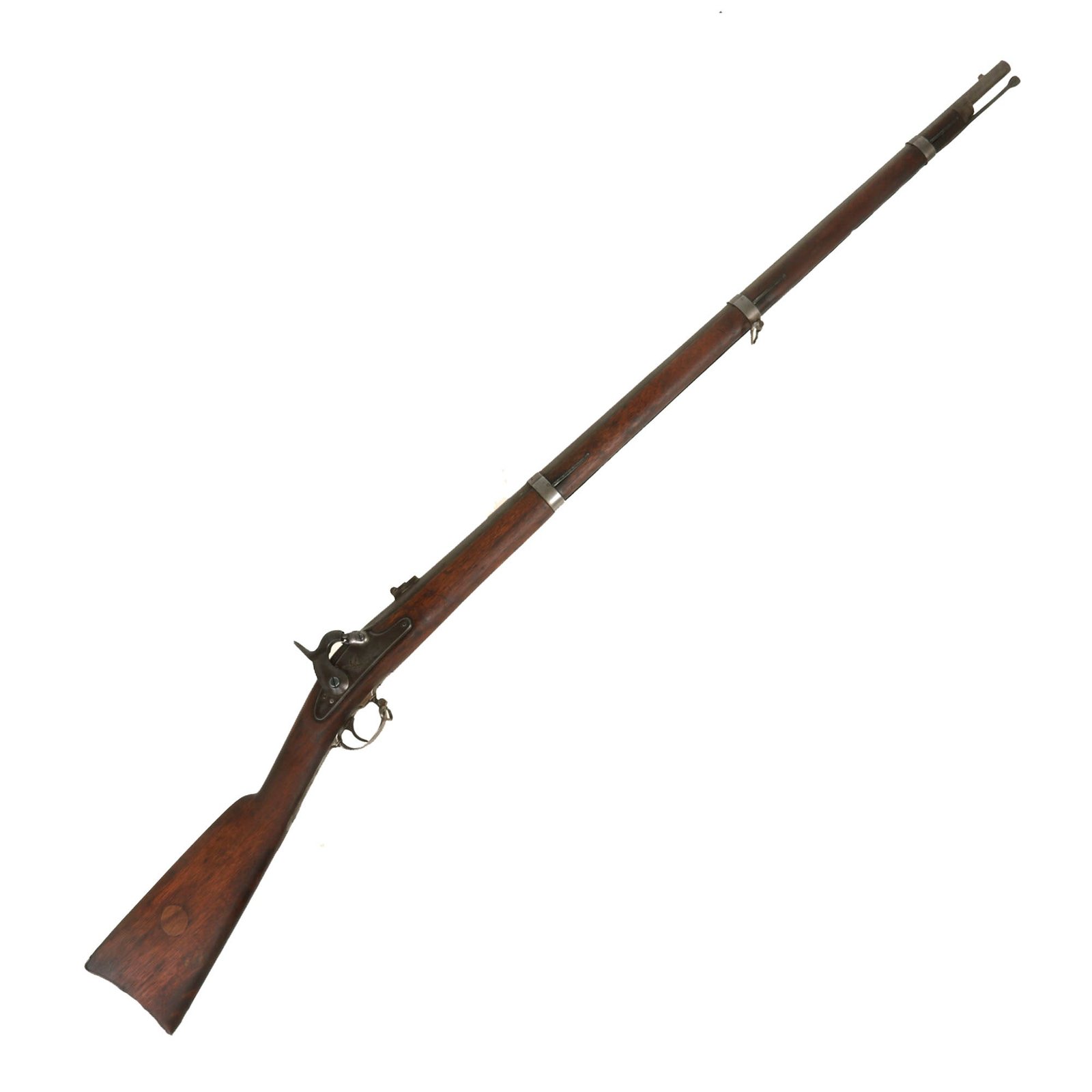 Buy Original Rare U.S. Civil War Springfield Model 1861 Contract Rifled Musket by Union Arms Co. of New York - Dated 1863 | Original Firearms Antique For Sale
