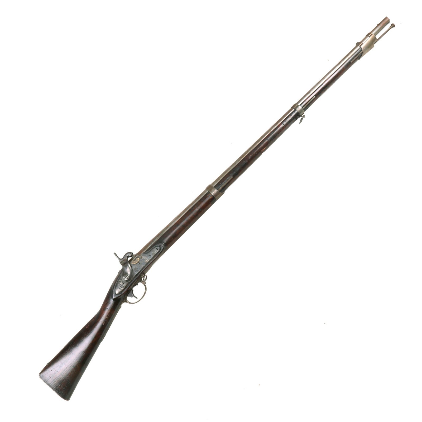 Buy Original U.S. Springfield Model 1822 Cone-in-Barrel Percussion Converted Musket by Harpers Ferry Armory - Dated 1827 | Original Firearms Antique For Sale