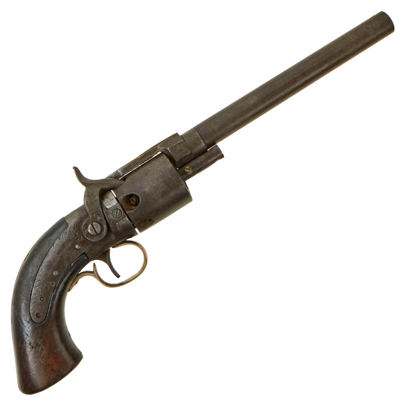 Buy Original Rare U.S. Massachusetts Arms Company Wesson & Leavitt Patent .31cal Percussion Belt Revolver - Serial 261 | Original Firearms Antique For Sale