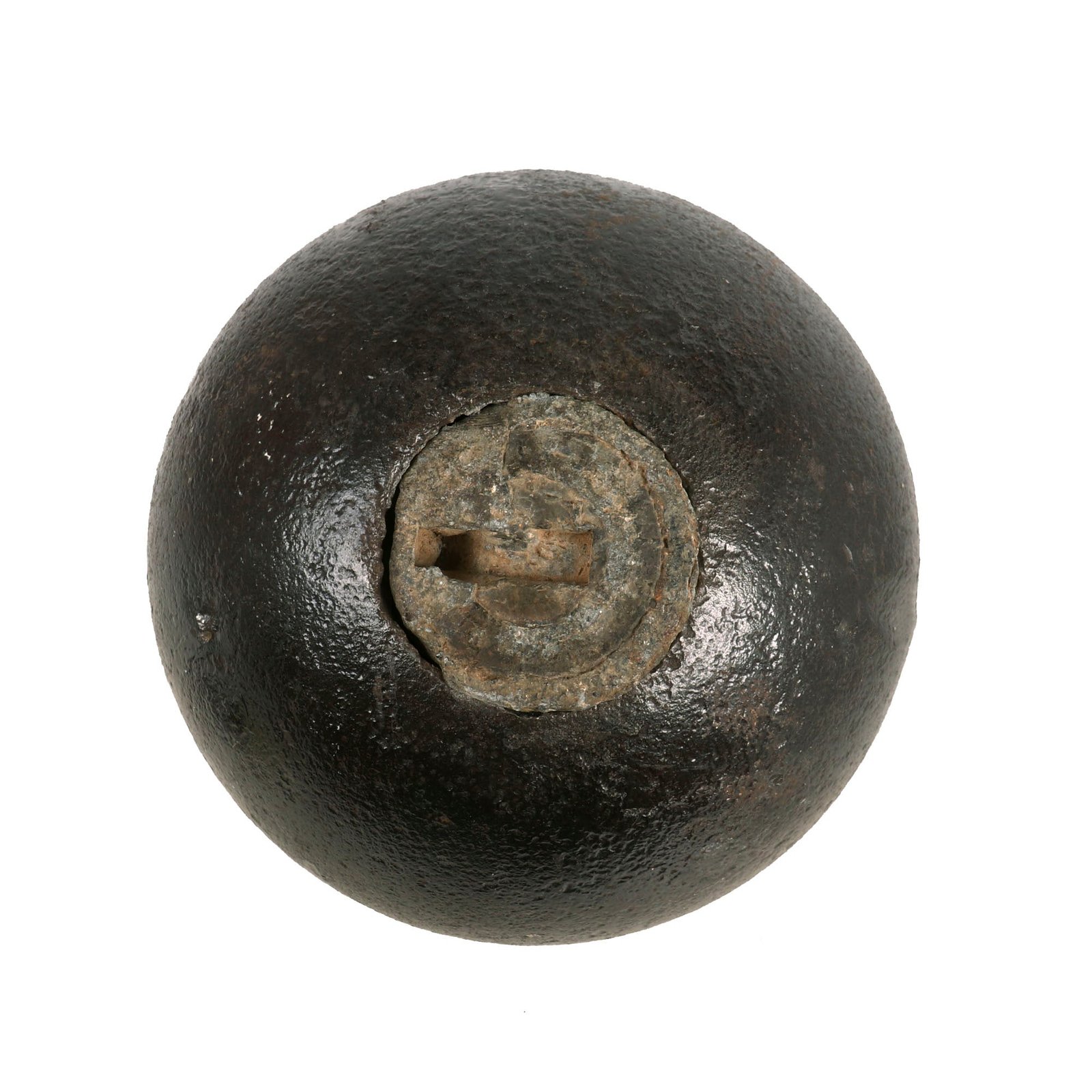 Buy Original U.S. Civil War Federal Bormann Fused 12lb Inert Cannon Ball Dug at the Site of the Siege of Knoxville | Original Firearms Antique For Sale