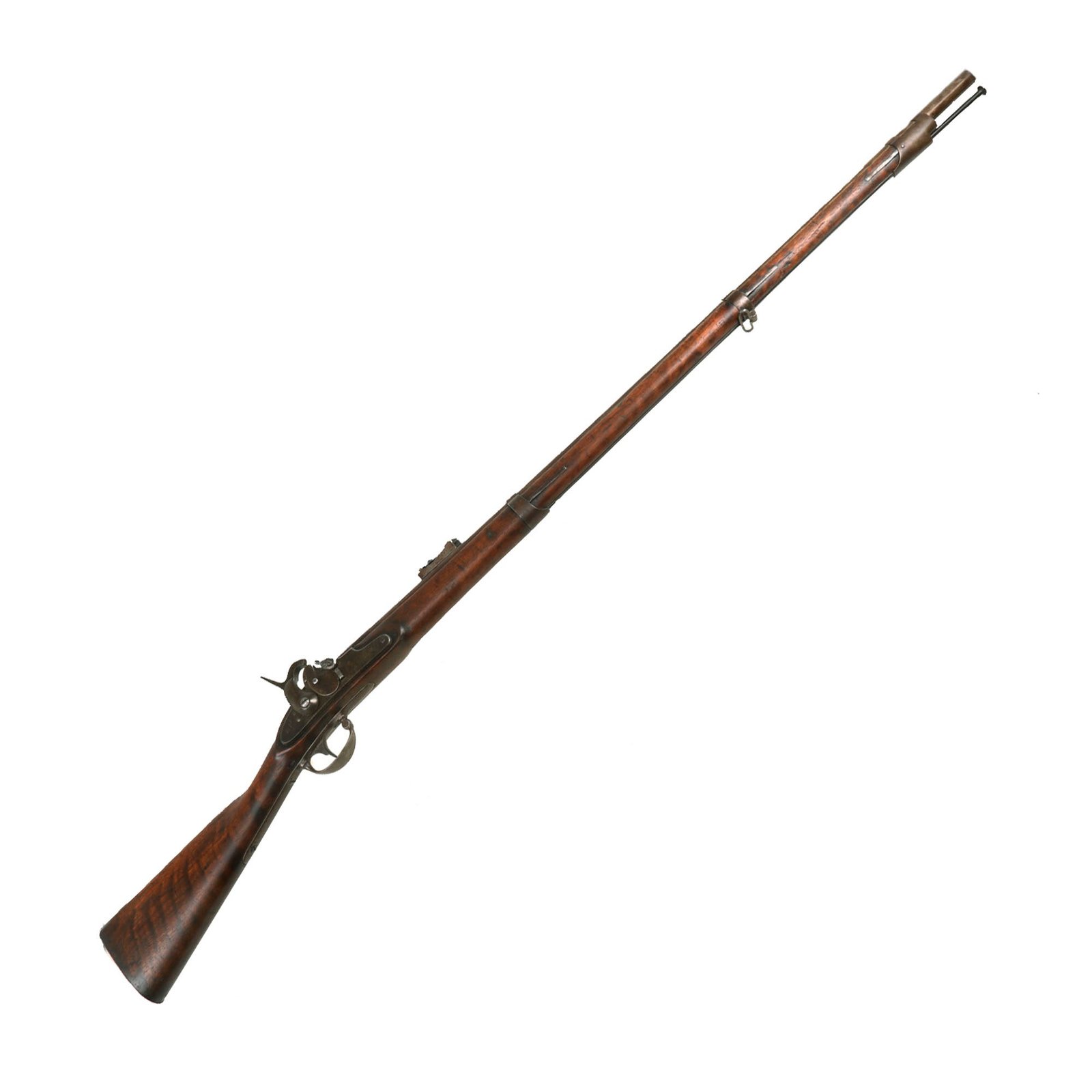 Buy Original U.S. Civil War Remington-Maynard Tape Primer Percussion Converted M1835 Rifled Musket - dated 1857 | Original Firearms Antique For Sale