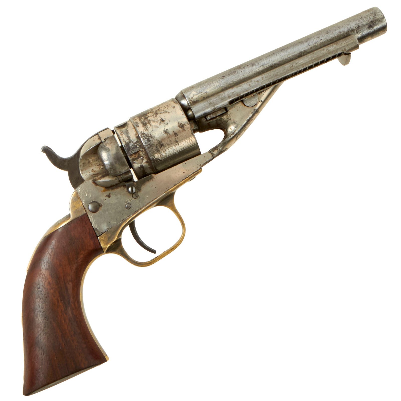 Buy Original U.S. Indian Wars Colt M-1862 Pocket Navy Richards-Mason .38 Rimfire Cartridge Factory Converted Revolver Made in 1872 - Serial 45236 | Original Firearms Antique For Sale