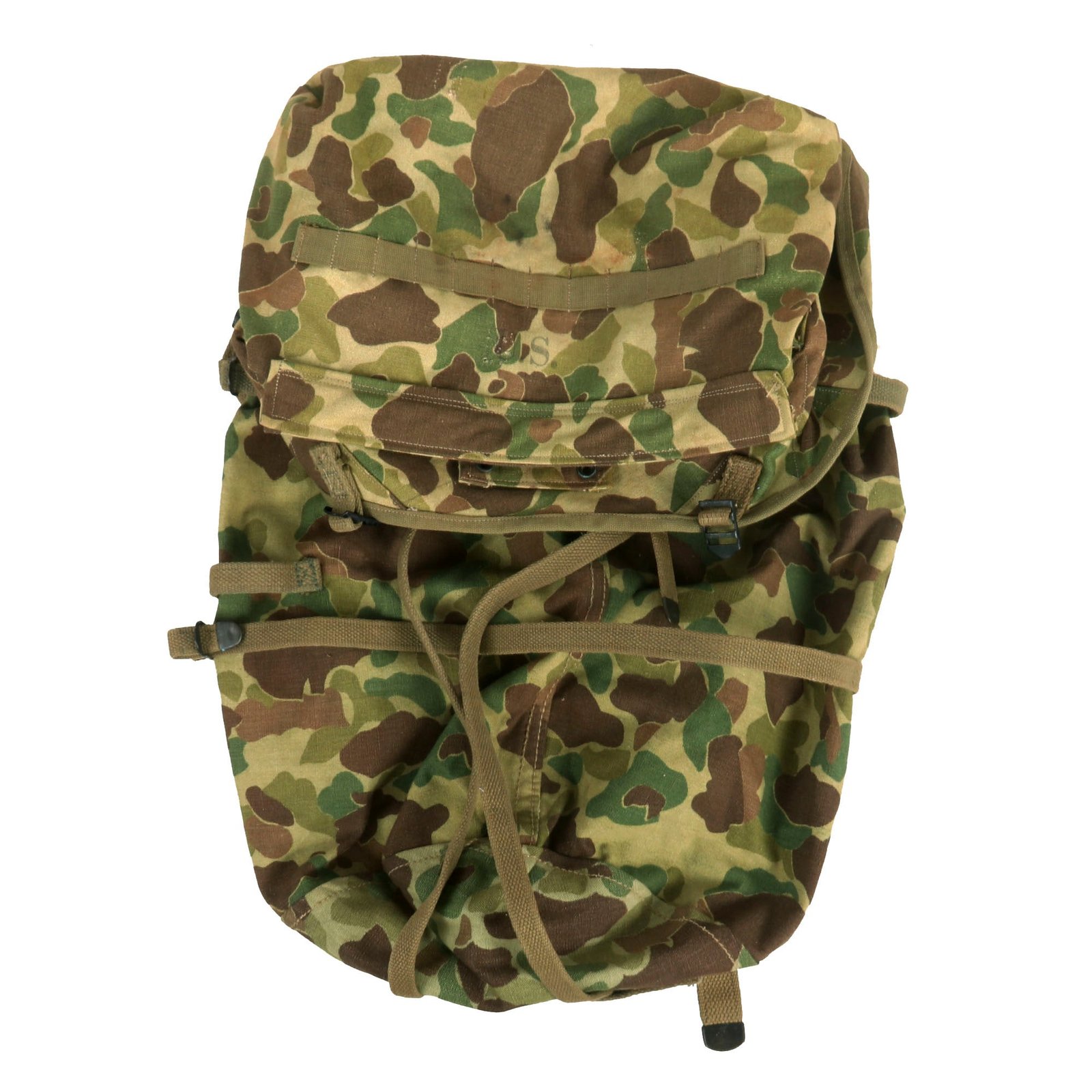 Buy Original U.S. WWII M1943 Camouflage Jungle Pack by G.&R. Co - Dated 1943 | Original Firearms Antique For Sale