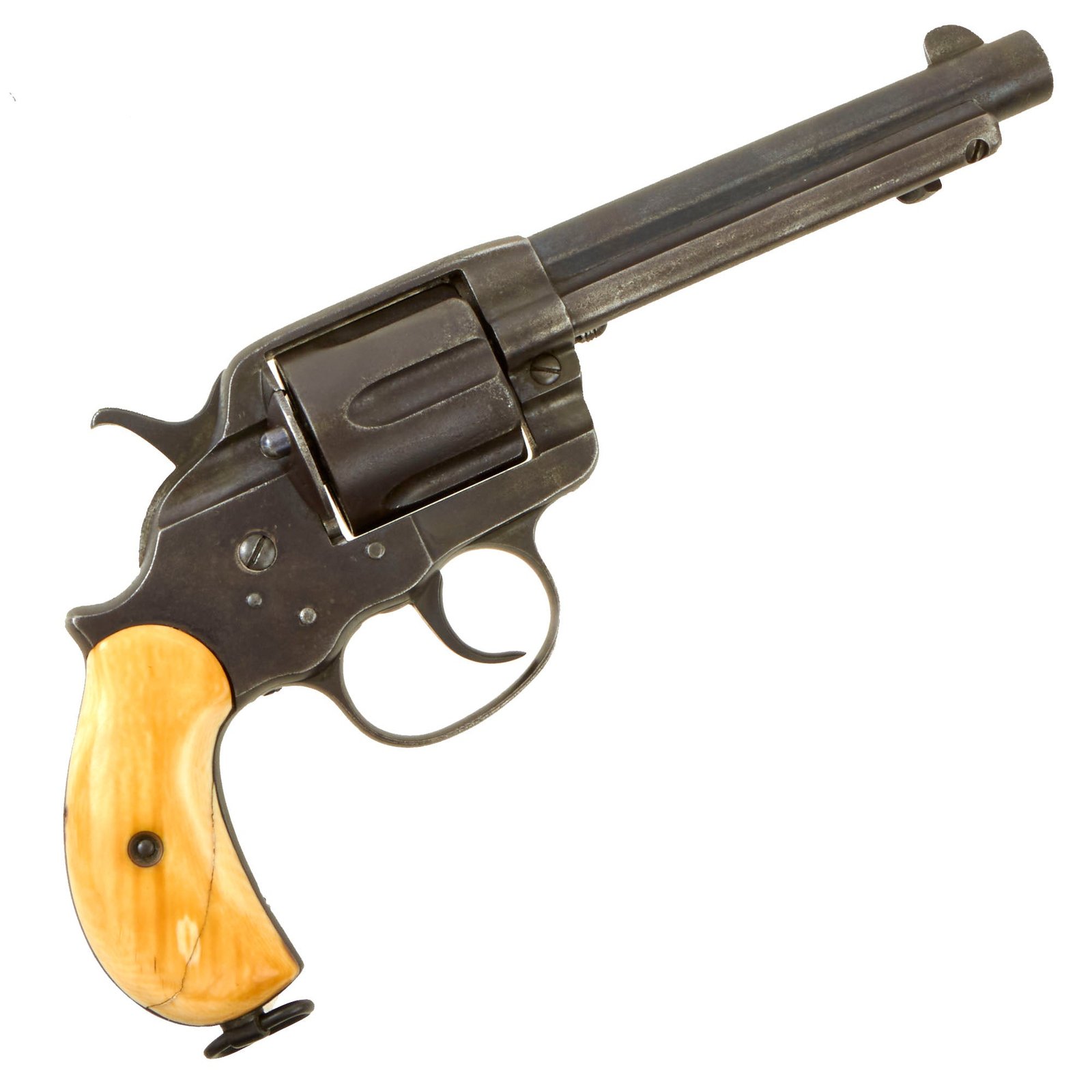 Buy Original U.S. Colt Model 1878 .41cal. D.A. Revolver with 5 ½" Barrel & Ivory Grips made in 1898 - Serial 40806 | Original Firearms Antique For Sale