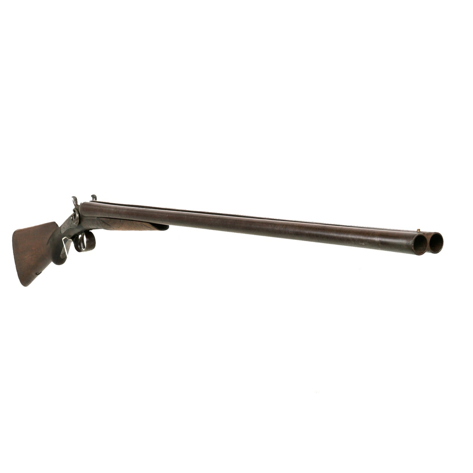 Buy Original U.S. Belgian Made 16 Gauge Double Barrel Hammer Shotgun by Stanley Arms Co. Serial 1134 - circa 1890 | Original Firearms Antique For Sale
