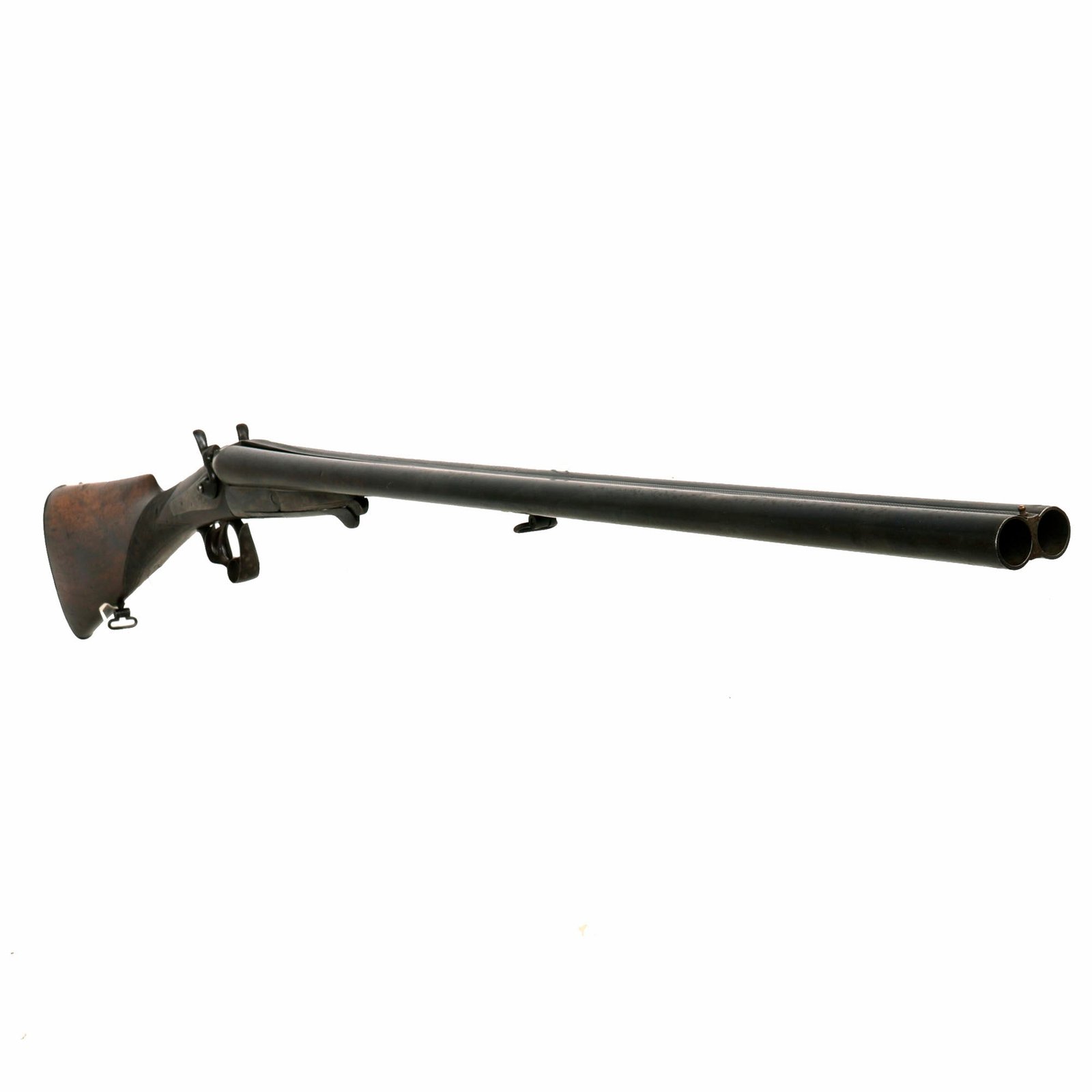 Buy Original Late 19th Century French 16 Gauge Double Barrel Under Lever Hammer Shotgun with St-Étienne Proofs - circa 1890 | Original Firearms Antique For Sale