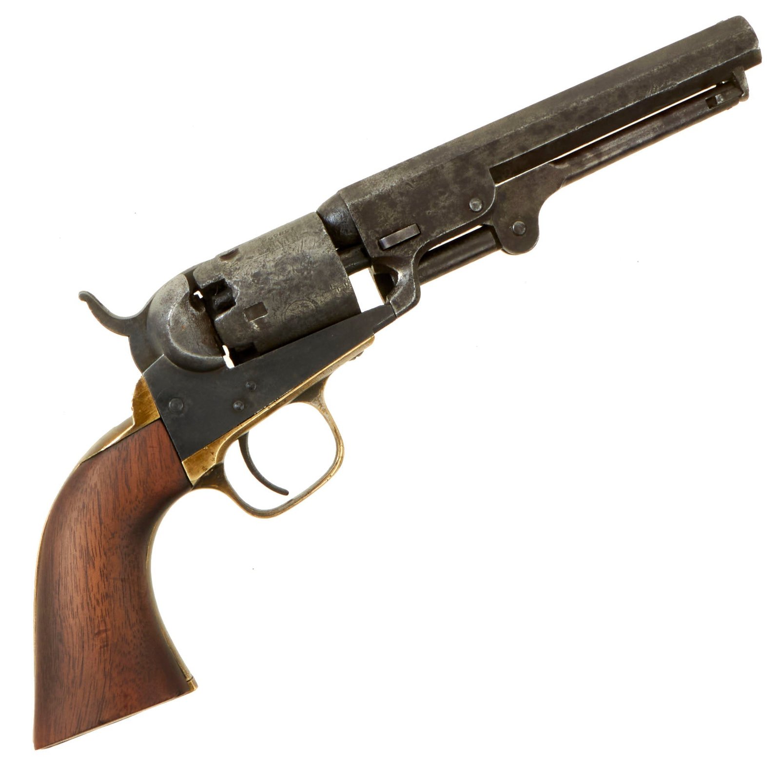 Buy Original U.S. Civil War Colt M1849 Pocket Percussion Revolver with 5" Barrel made in 1859 - Serial 158926 | Original Firearms Antique For Sale