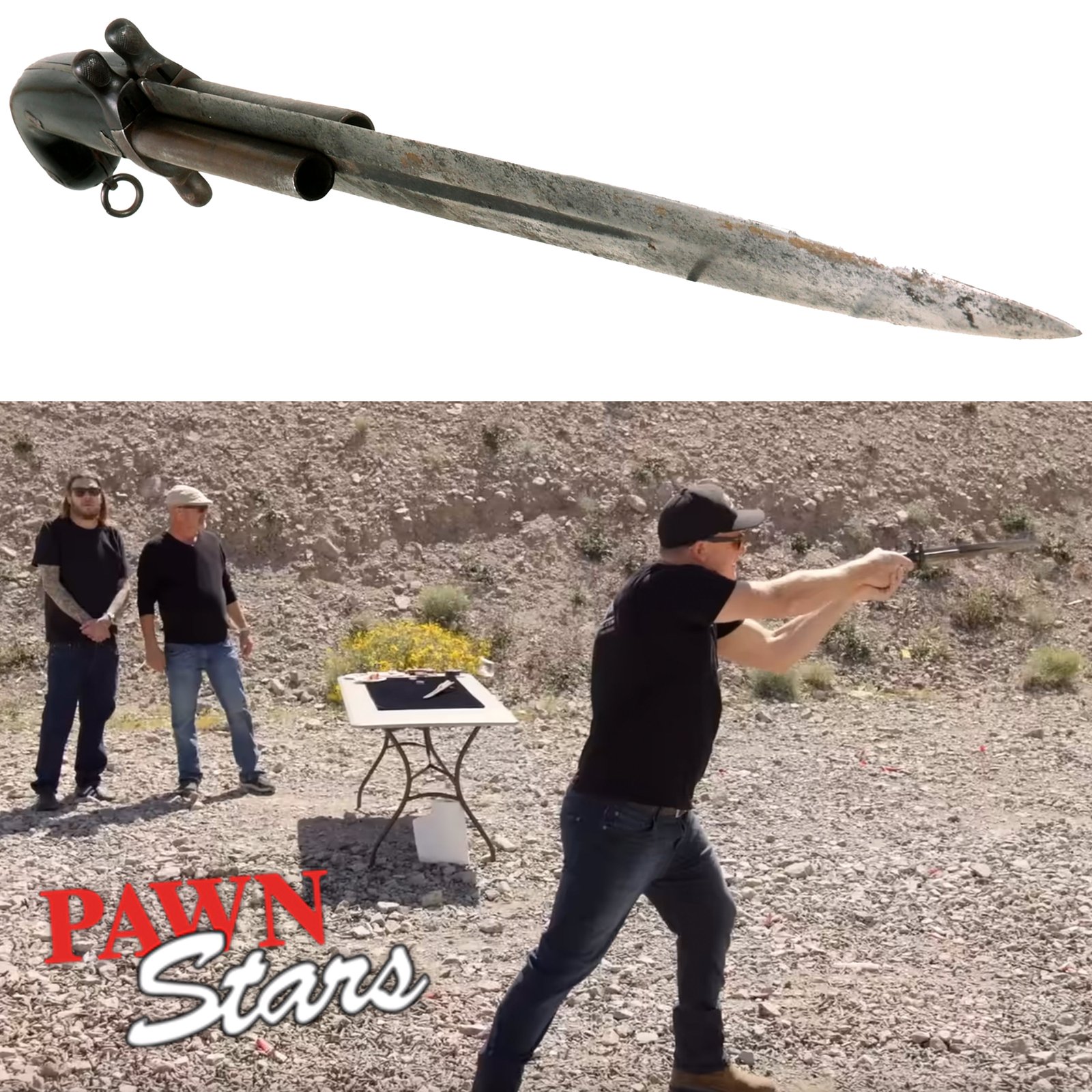 Buy Original 19th Century French Dumonthier Style Double Barrel Percussion Knife Pistol Circa 1840 - As Seen on History Channel Pawn Stars | Original Firearms Antique For Sale