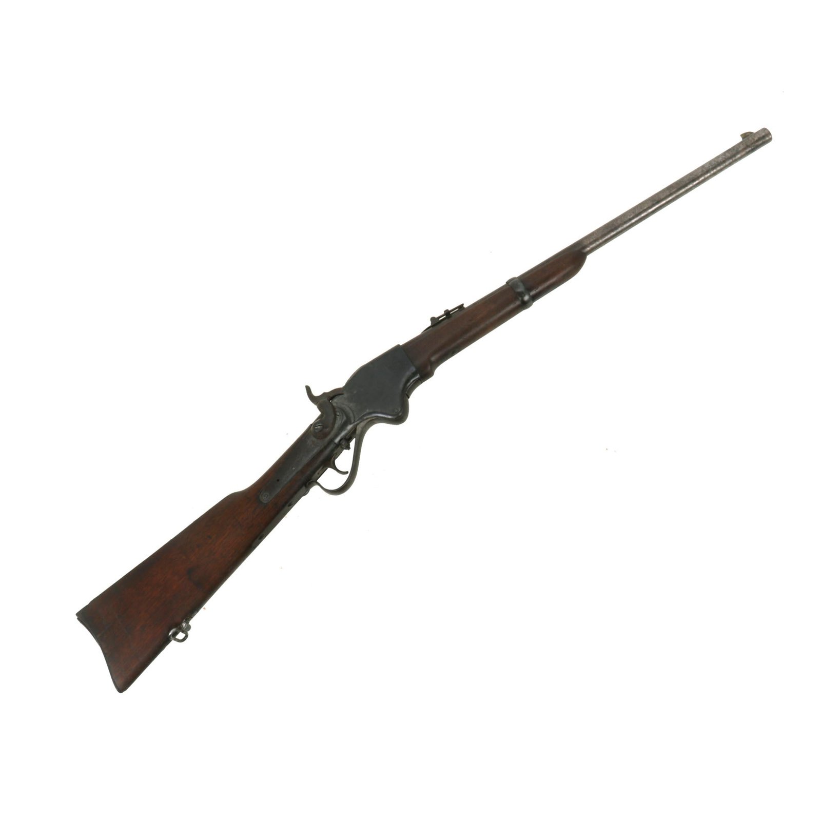 Buy Original U.S. Civil War Model 1860 Spencer Repeating Saddle Ring Carbine Serial Number 54095 with Stabler Cut-off - circa 1864 | Original Firearms Antique For Sale