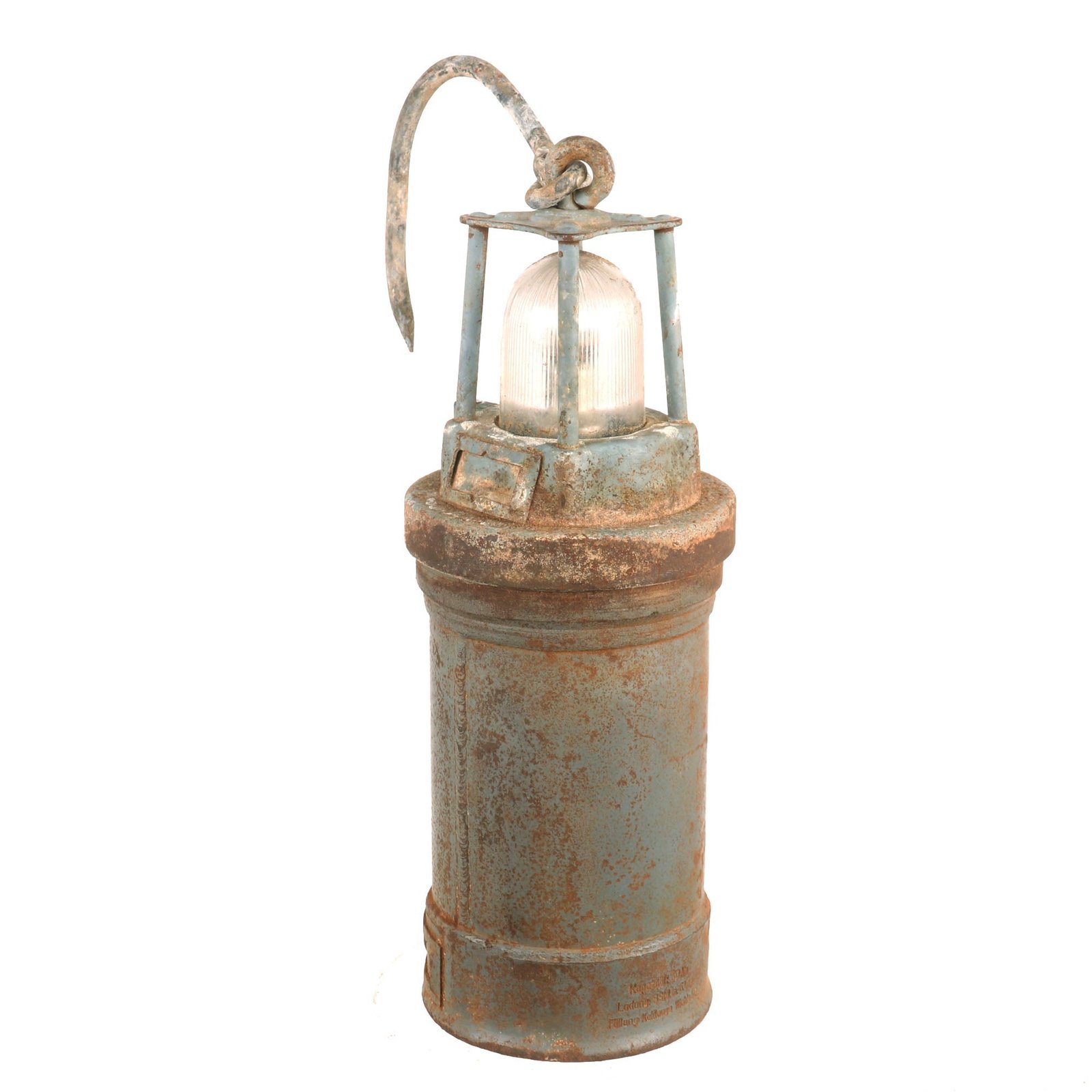 Buy Original German WWII Wehrmacht 30Ah Panzerhandlampe Armored Hand Lamp with Hook | Original Firearms Antique For Sale