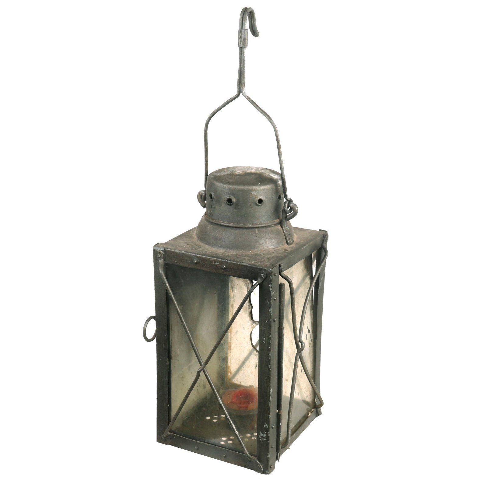 Buy Original German WWII Luftwaffe Barracks Candle Lantern - Dated 1941 | Original Firearms Antique For Sale