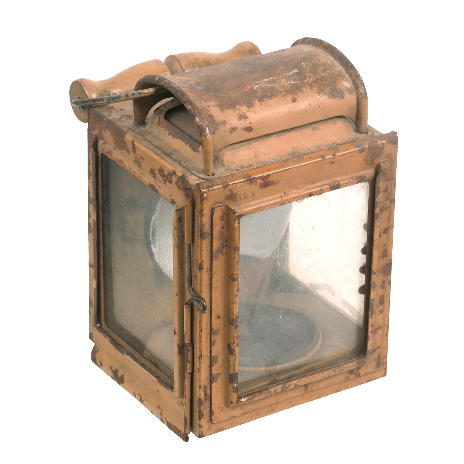 Buy Original German WWII Tan Painted Wehrmacht Trench Lantern by Assmann-Werke Assmann & Weikert | Original Firearms Antique For Sale