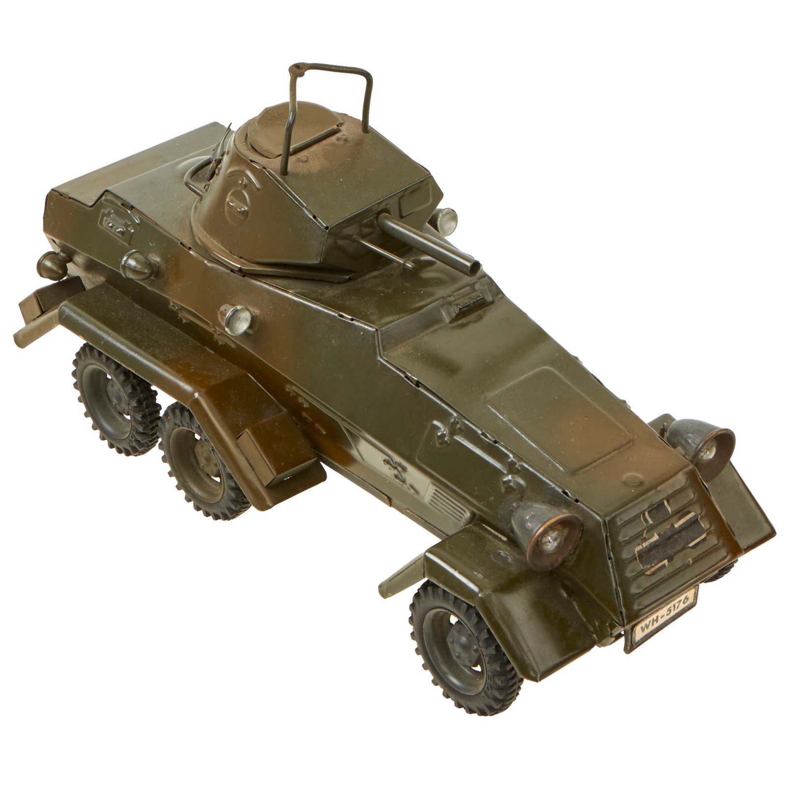 Buy Original German WWII Schwerer Panzerspähwagen 6-Rad Sd.Kfz. 231 Armored Vehicle Wind Up Steel Model Toy | Original Firearms Antique For Sale