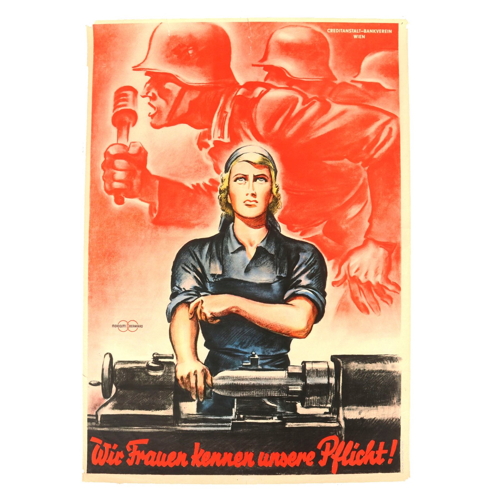 Buy Original German WWII Female 1942 Propaganda Poster - We Women Know our Duty - 23⅛” x 33" | Original Firearms Antique For Sale