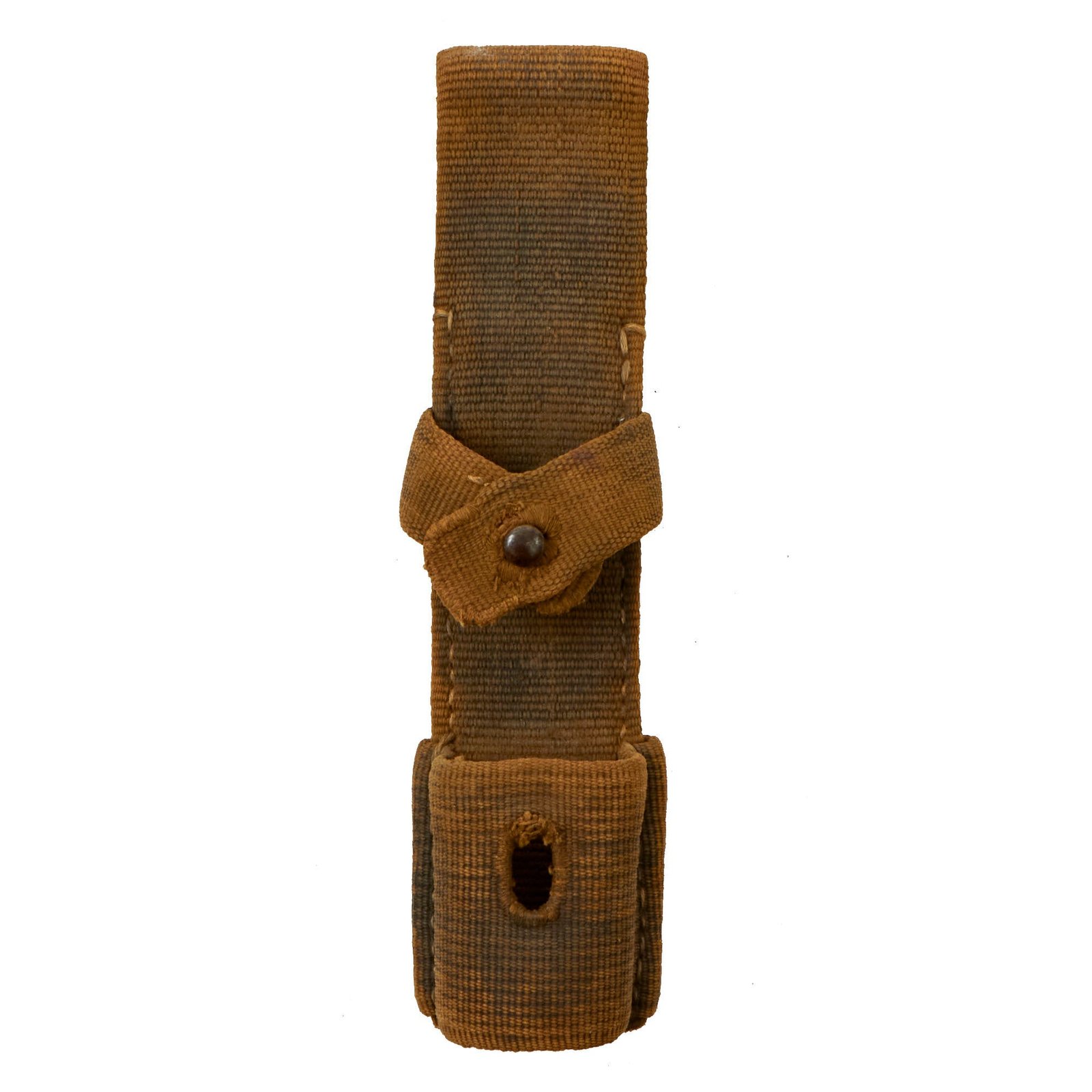 Buy Original German WWII Rare Tropical Afrikakorps DAK Canvas Web Bayonet Frog | Original Firearms Antique For Sale