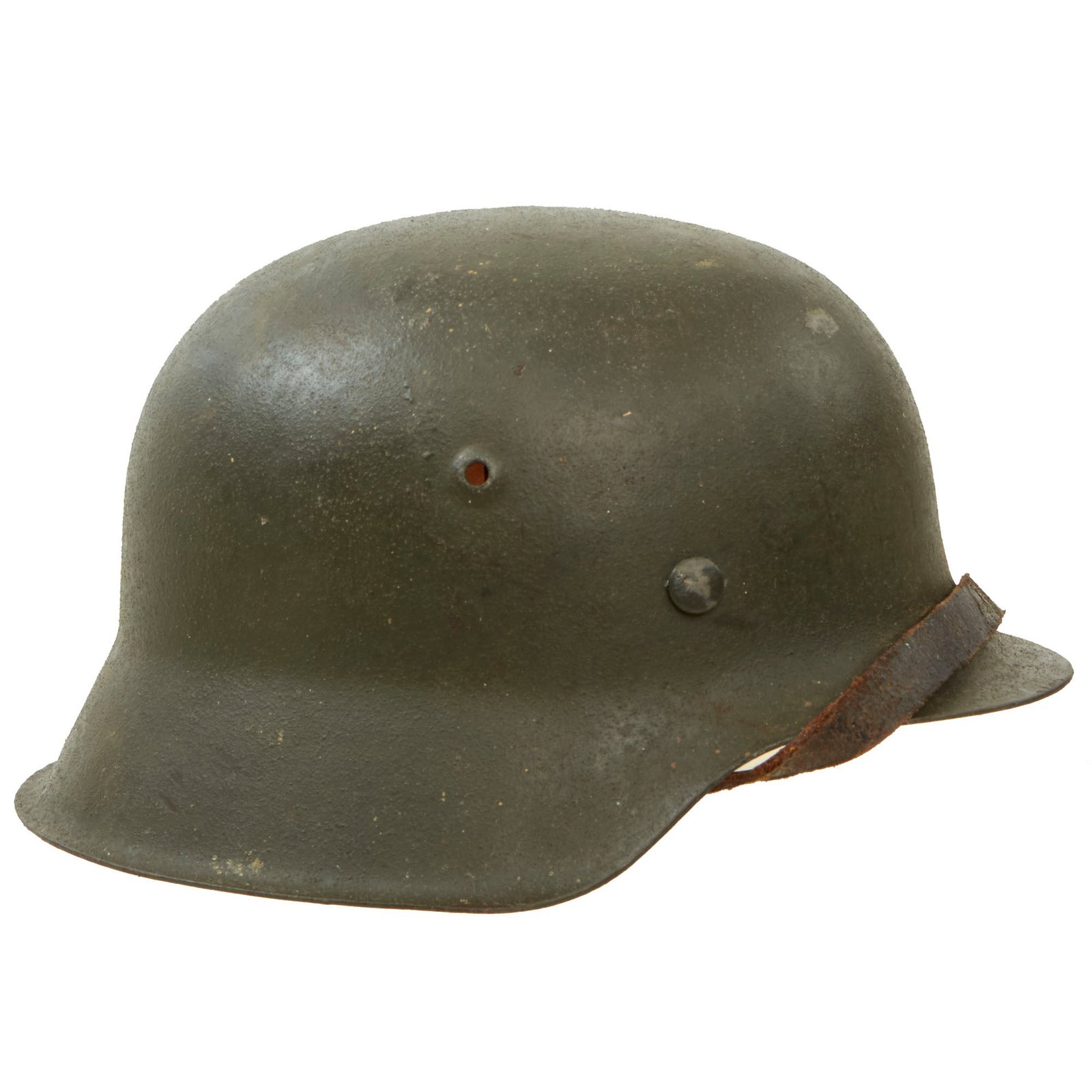 Buy Original German WWII M42 Army Heer "No Decal" Textured Paint Helmet with 56cm Liner & Chinstrap - ckl64 | Original Firearms Antique For Sale