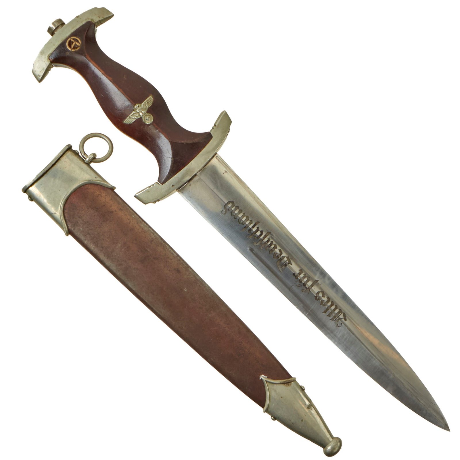 Buy Original German Early WWII SA Dagger by Rare Maker Neidhardt & Schmidt with Excellent Blade & Scabbard - McSARR Rarity Rated 7 of 10 | Original Firearms Antique For Sale