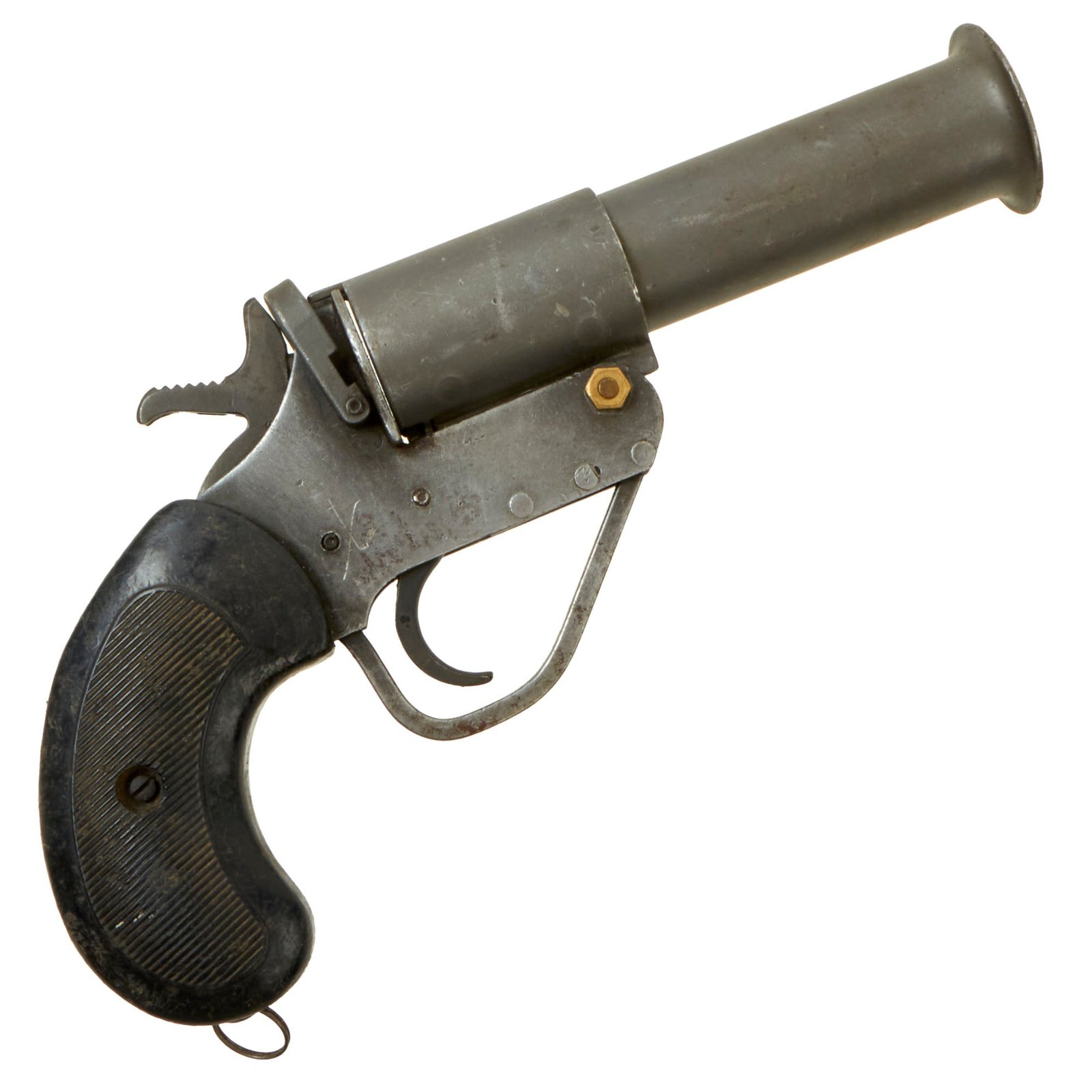 Buy Original British WWII Webley No.1 Mk.5 Flare Signal Pistol with Plastic Grip - Serial 132028 | Original Firearms Antique For Sale