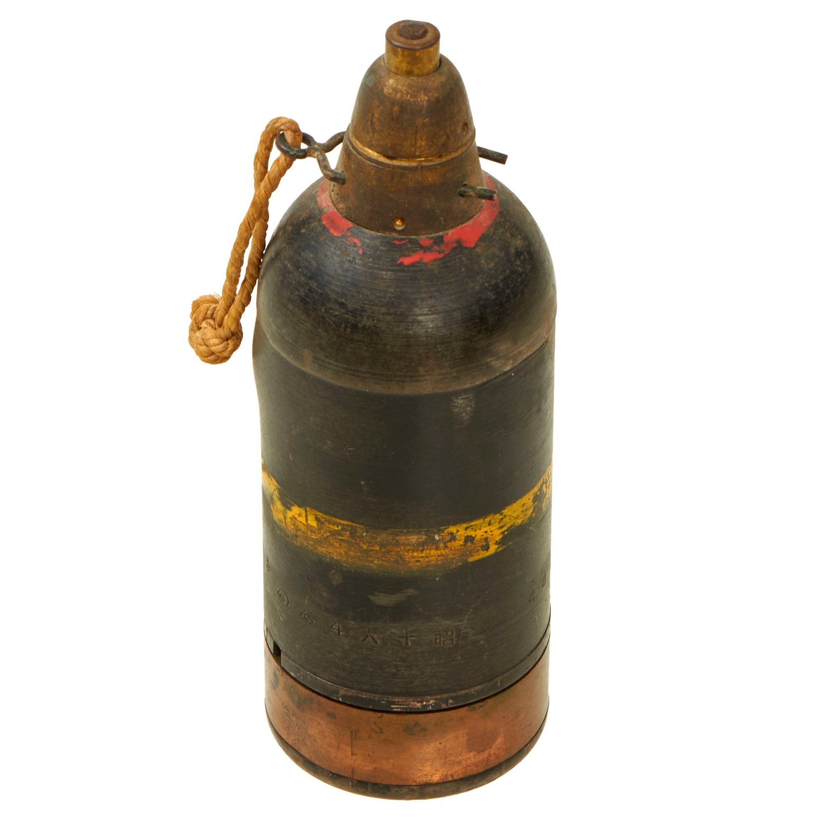 Buy Original Japanese WWII Inert Type 89 Knee Mortar 50mm Grenade Discharger Inert Round - Dated 1941 | Original Firearms Antique For Sale