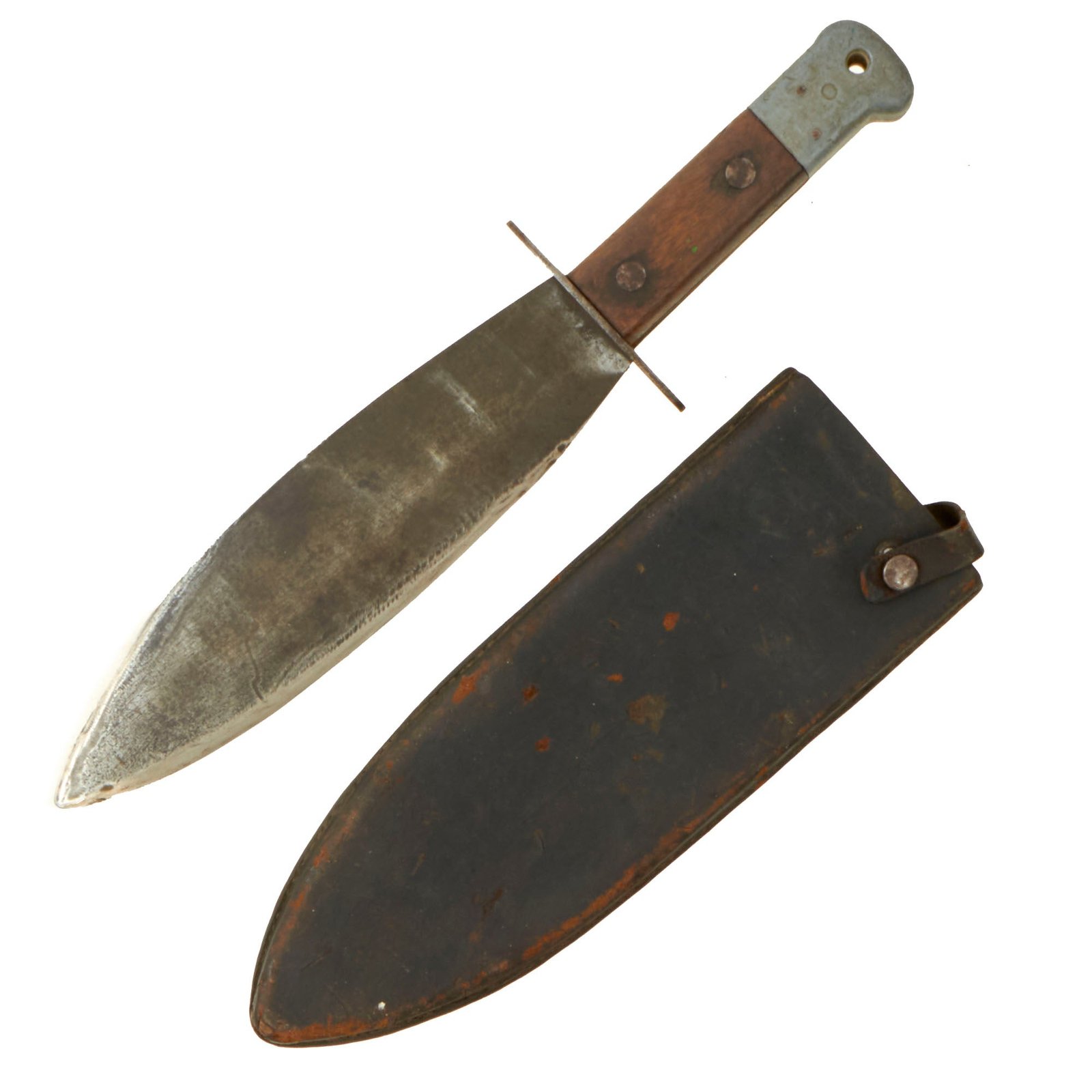 Buy Original British WWII OSS Smatchet Heavy Fighting Knife with Scabbard | Original Firearms Antique For Sale