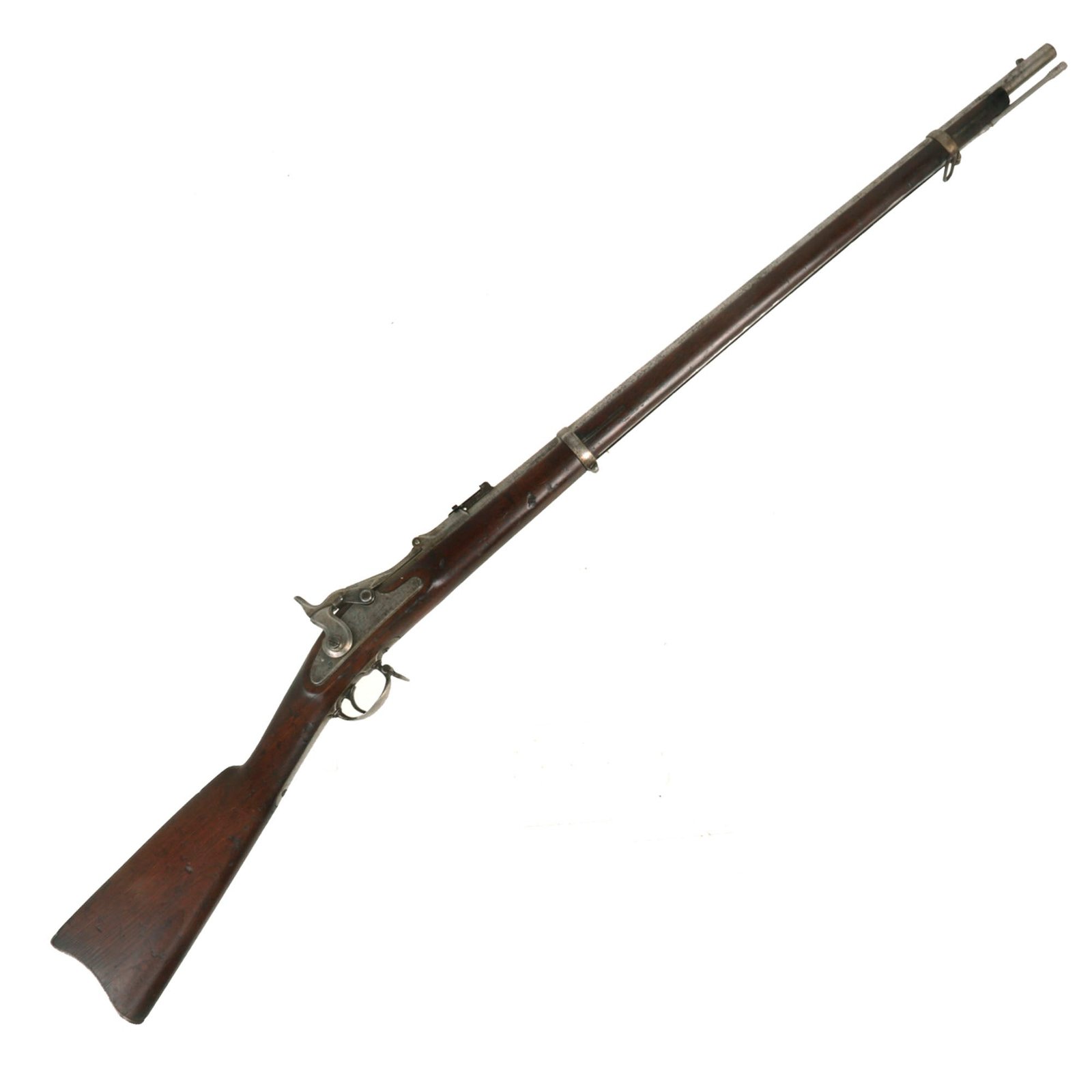 Buy Original U.S. Civil War Springfield M-1863 Rifle Converted to M-1868 Trapdoor Rifle using ALLIN System in 1870 - Serial 38390 | Original Firearms Antique For Sale