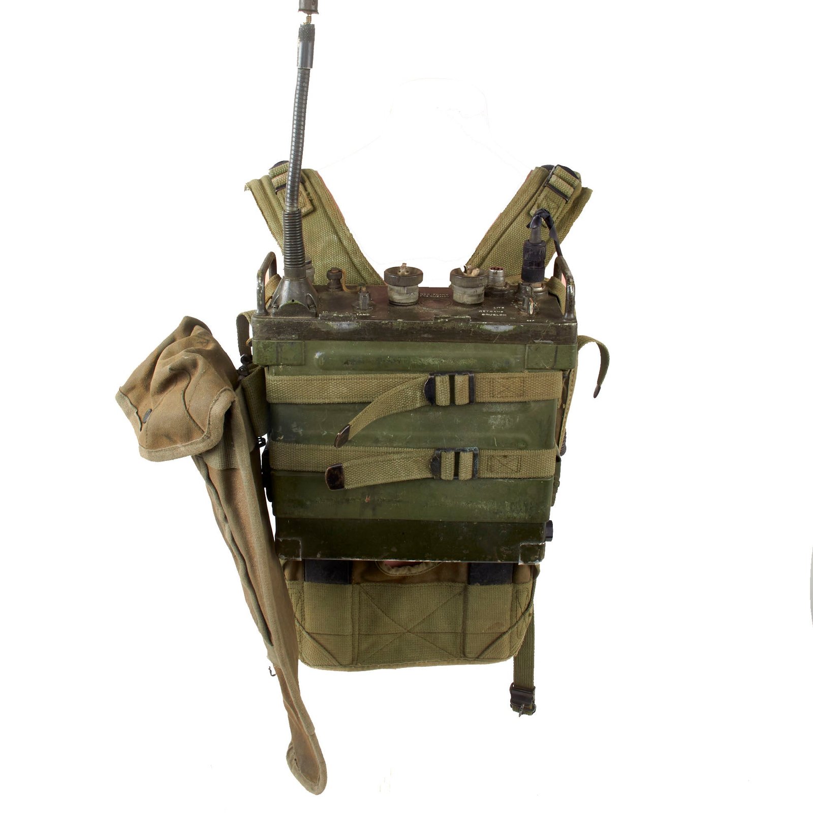 Original U.S. Korean / Vietnam War AN/PRC-77 Radio Man Pack Set with ST-120/PR Harness