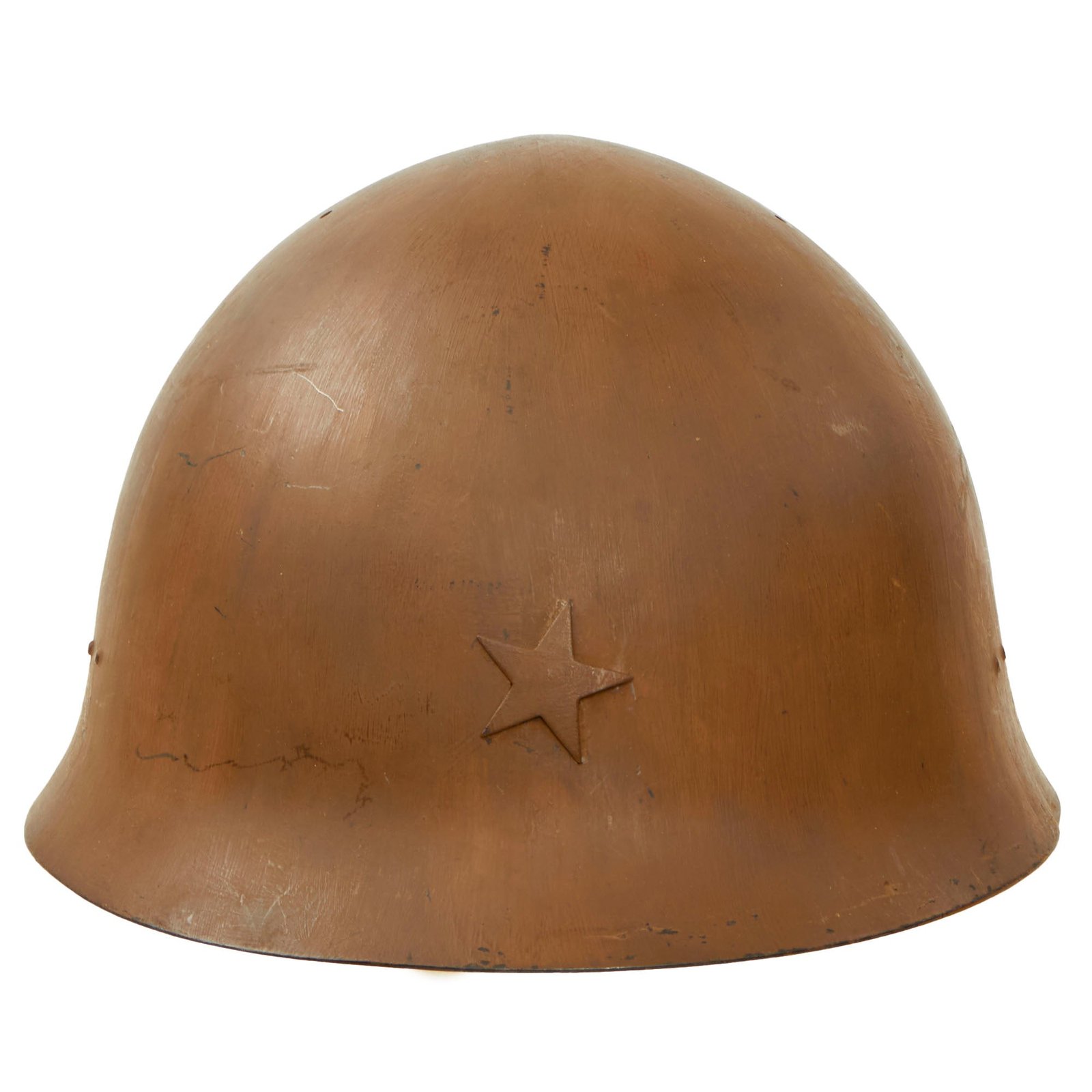 Buy Original Japanese WWII Type 90 Army Helmet with Complete Liner and Chinstrap - Tetsubo | Original Firearms Antique For Sale