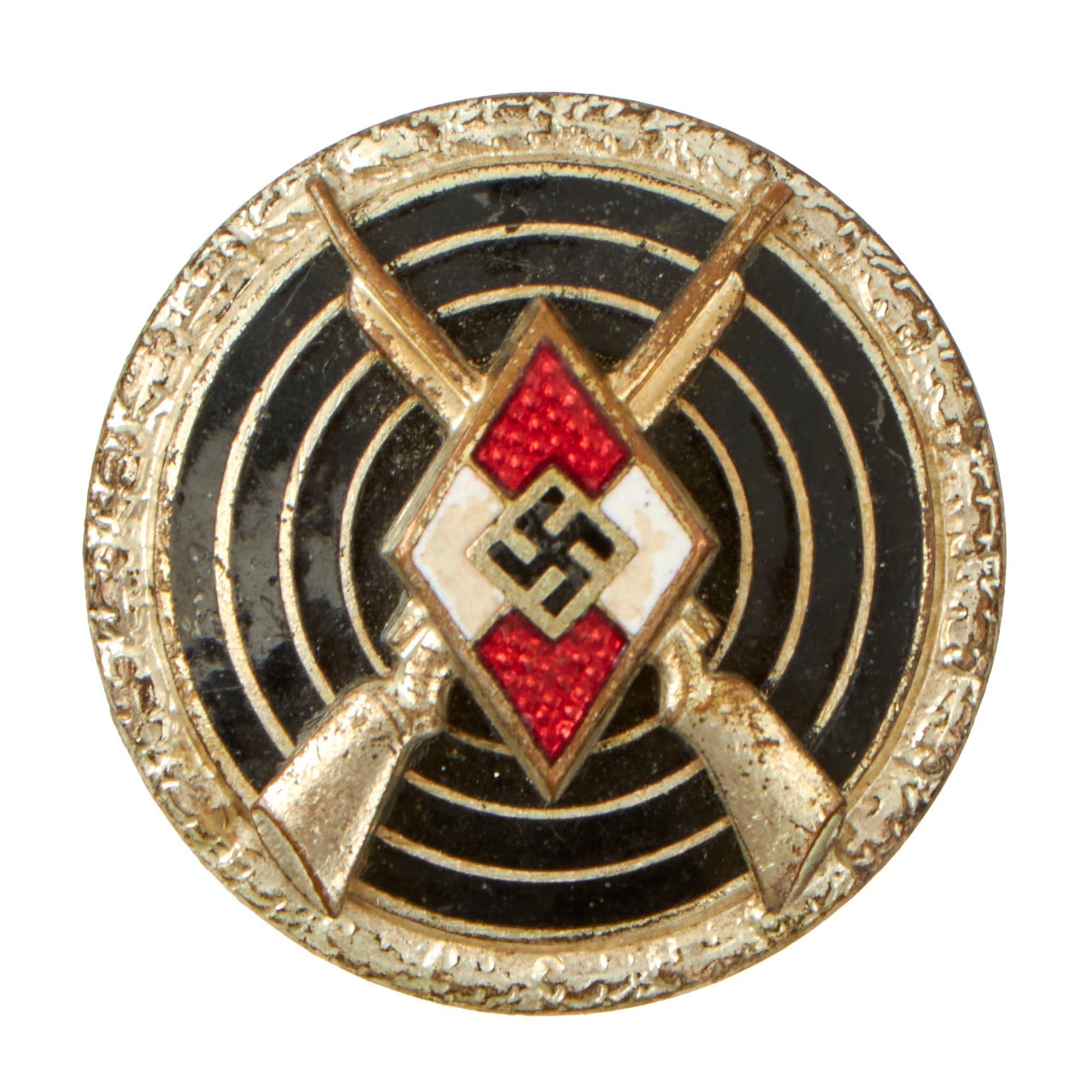 Buy Original German WWII HJ Youth Shooting Proficiency Sharpshooter's Badge by Steinhauer & Lück of Lüdenscheid - RZM M1/63 | Original Firearms Antique For Sale