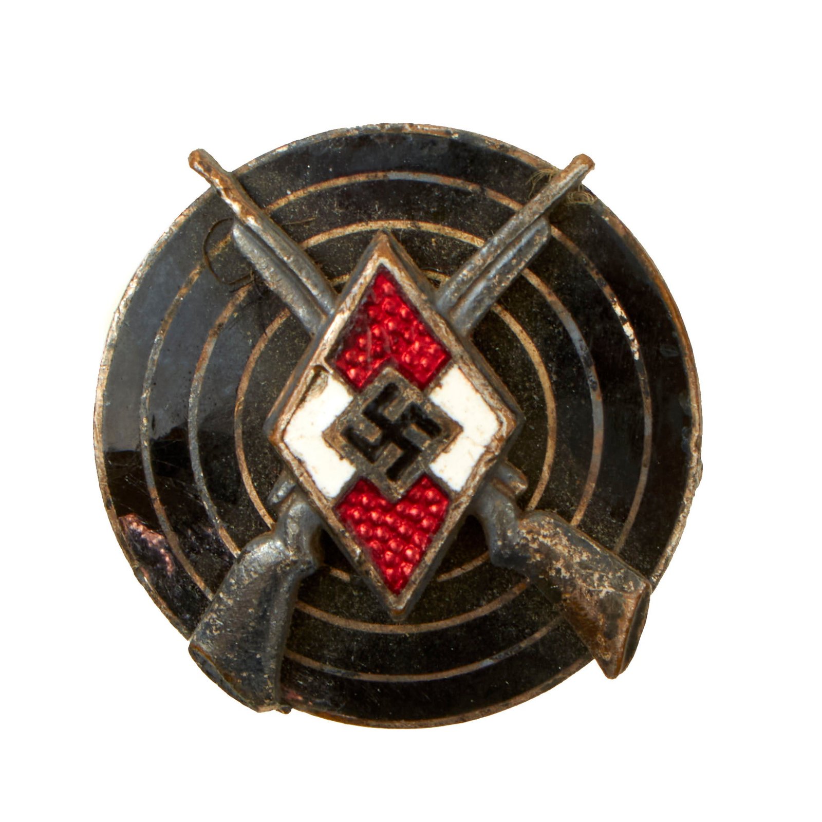 Buy Original German WWII HJ Youth Shooting Proficiency Marksman's Badge by Steinhauer & Lück of Lüdenscheid - RZM M1/63 | Original Firearms Antique For Sale