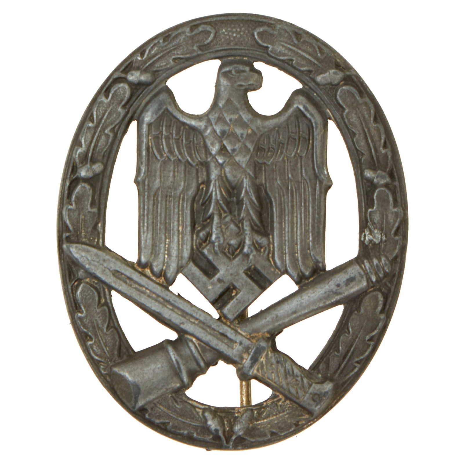 Buy Original German WWII Silver Grade General Assault Badge by F. W. Assmann & Söhne of Lüdenscheid | Original Firearms Antique For Sale