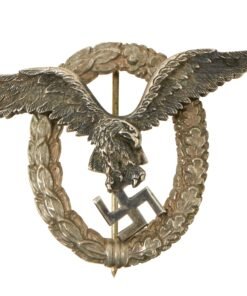 Buy Original German WWII Early Tombak Luftwaffe Pilot's Badge by Brüder Schneider Wien - Flugzeugführerabzeichen | Original Firearms Antique For Sale