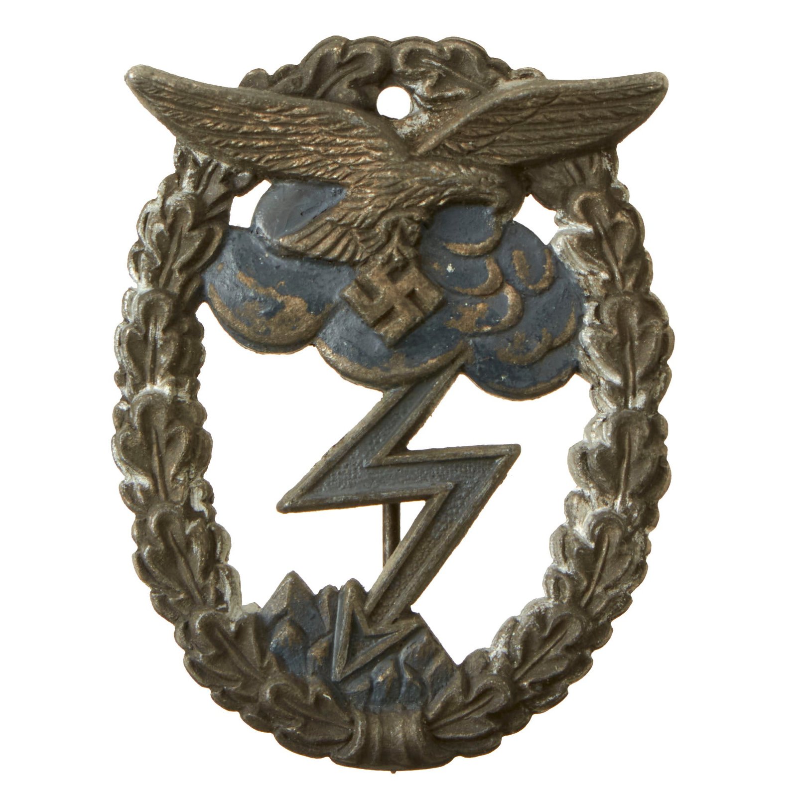 Buy Original German WWII Luftwaffe Ground Assault Badge Attributed to Arno Wallpach of Stuttgart - Erdkampfabzeichen der Luftwaffe | Original Firearms Antique For Sale