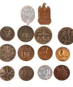 Buy Original German WWII USGI Bring Back Large Tinnie Event Badge Grouping - 14 Items | Original Firearms Antique For Sale