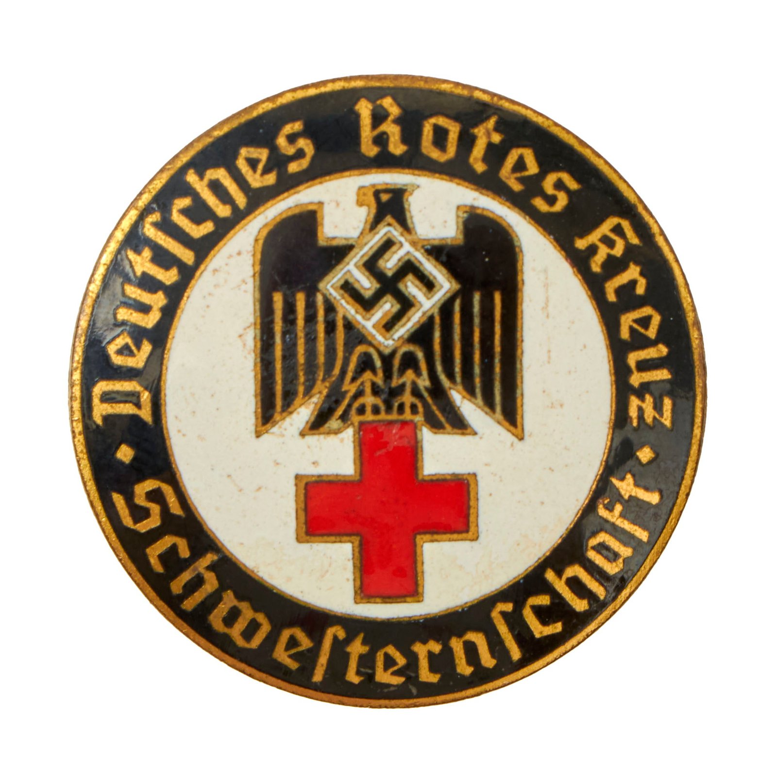 Buy Original German WWII Red Cross DRK Altona Nurse's Badge by A. Stübbe - Deutsches Rotes Kreuz Schwesternschaft | Original Firearms Antique For Sale