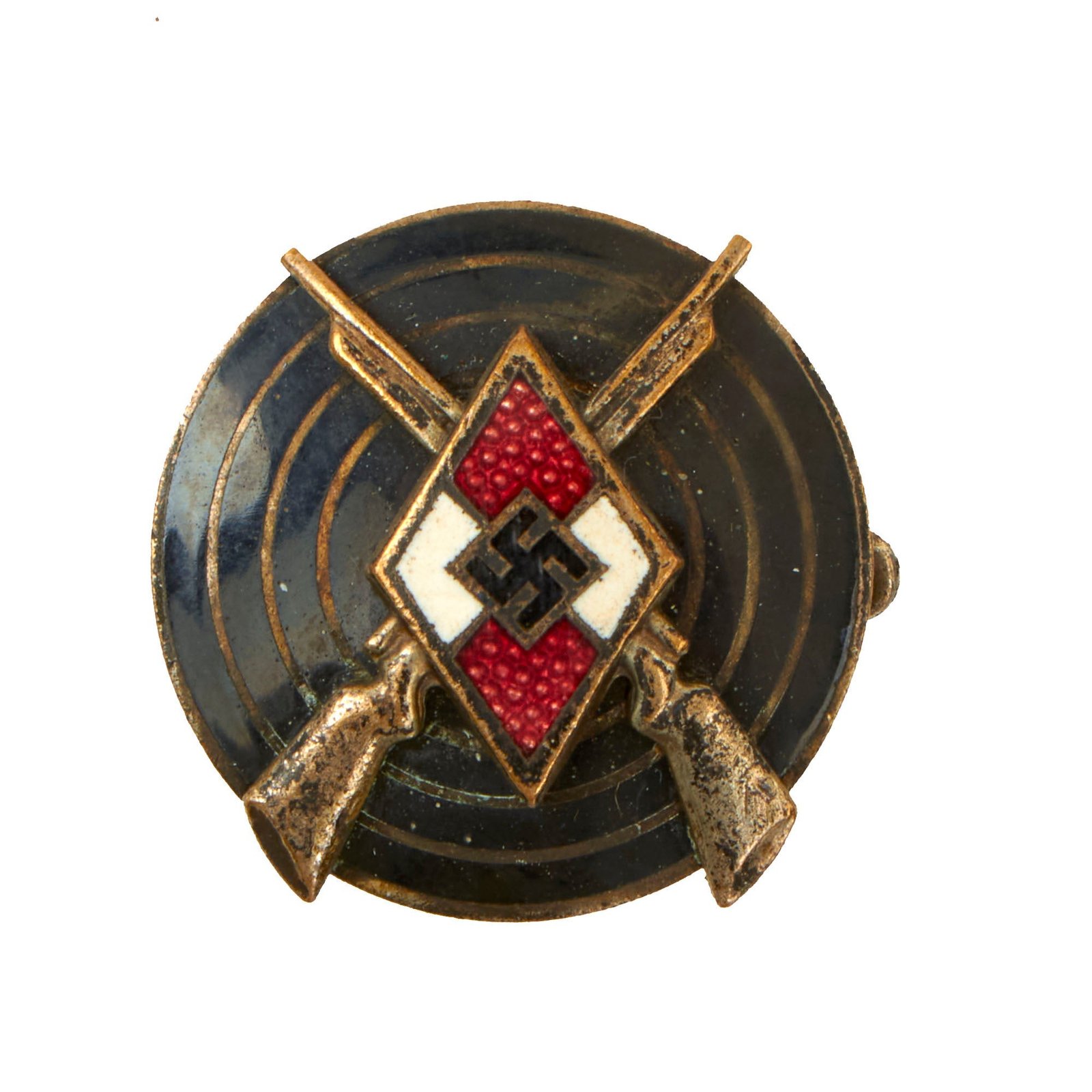 Buy Original German WWII HJ Youth Shooting Proficiency Marksman's Badge by Matthias Oechsler & Söhne  of Ansbach - RZM M1/14 | Original Firearms Antique For Sale