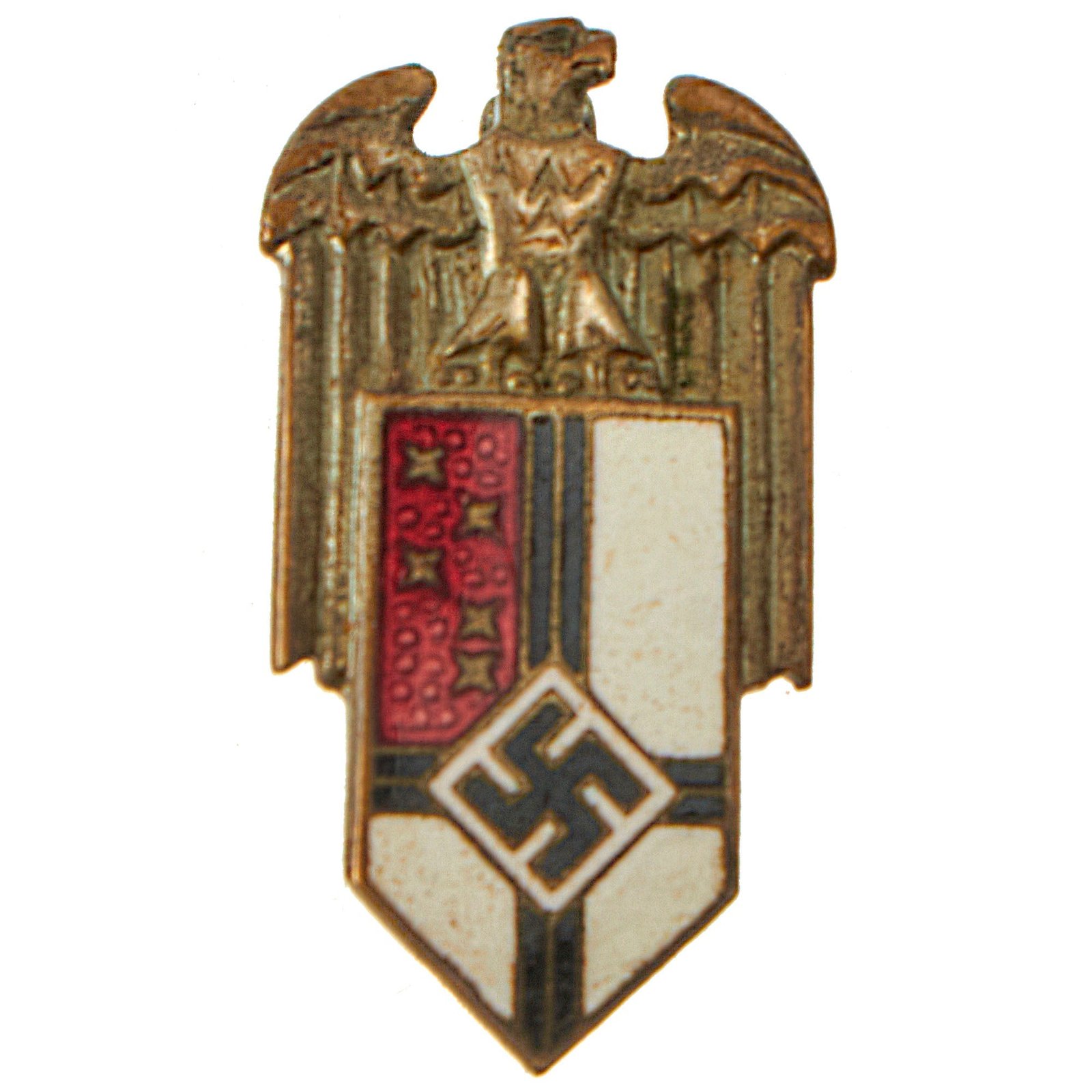 Buy Original German WWII Reich Colonial League Enamel Membership Pin - Reichskolonialbund | Original Firearms Antique For Sale